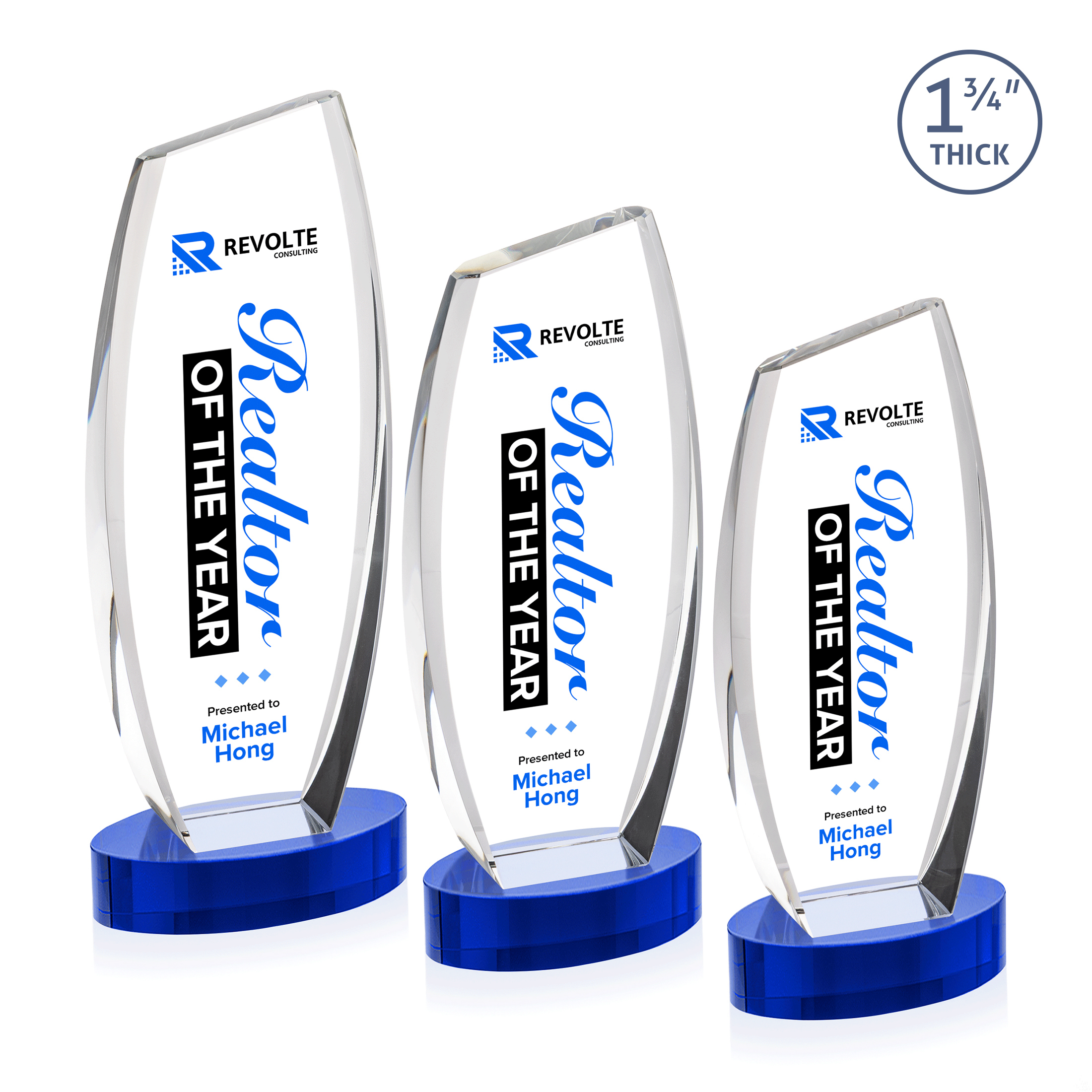 Colorado VividPrint™ Award on Base - Blue
