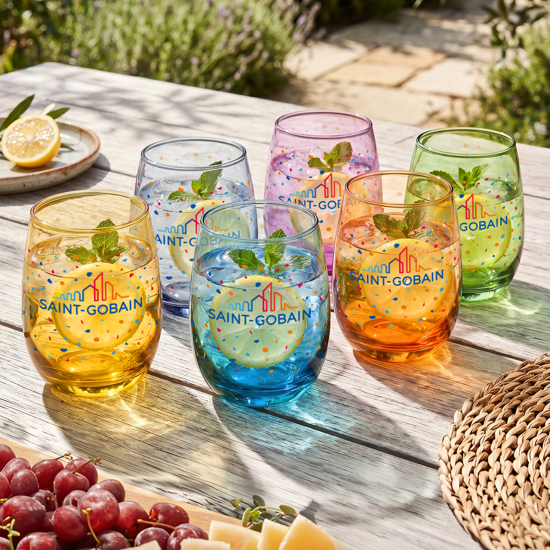 Sedona Stemless Wine Set of 6 - VividPrint™