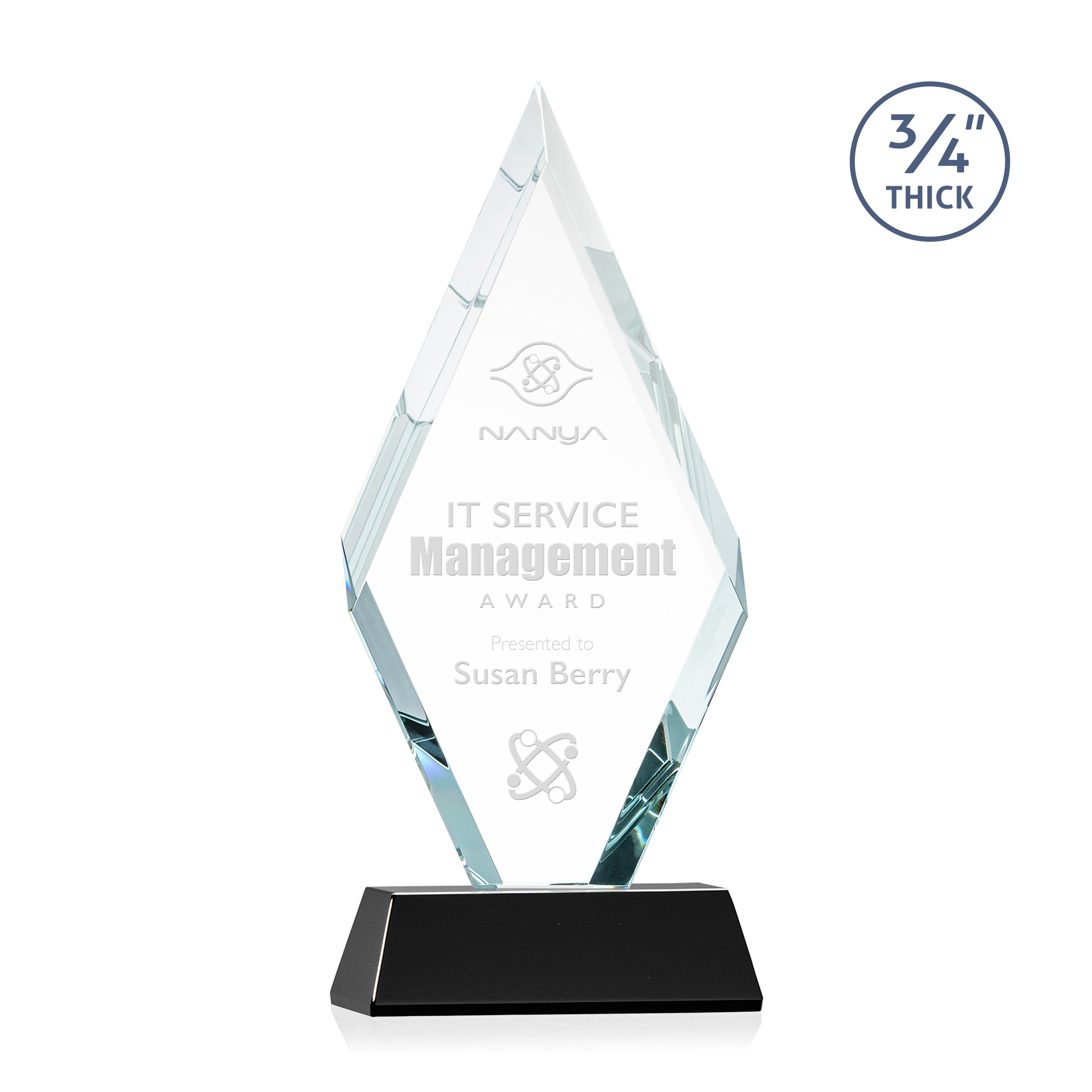 Richmond Award on Newhaven Base - Black