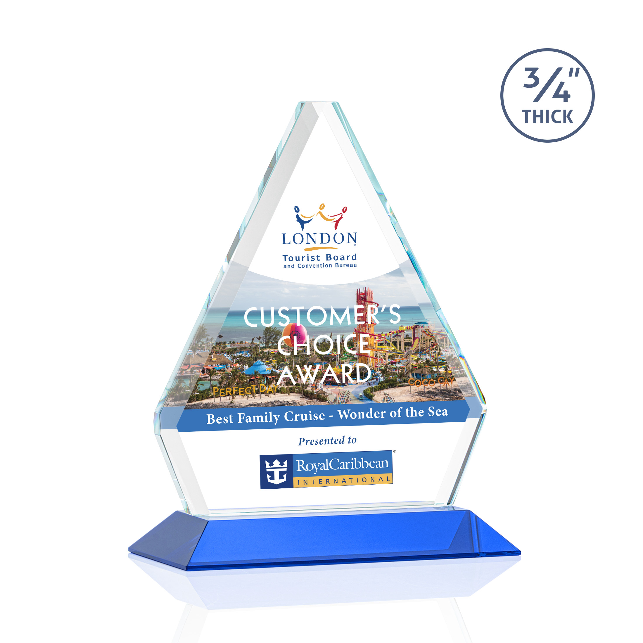Fyreside VividPrint™ Award - Blue