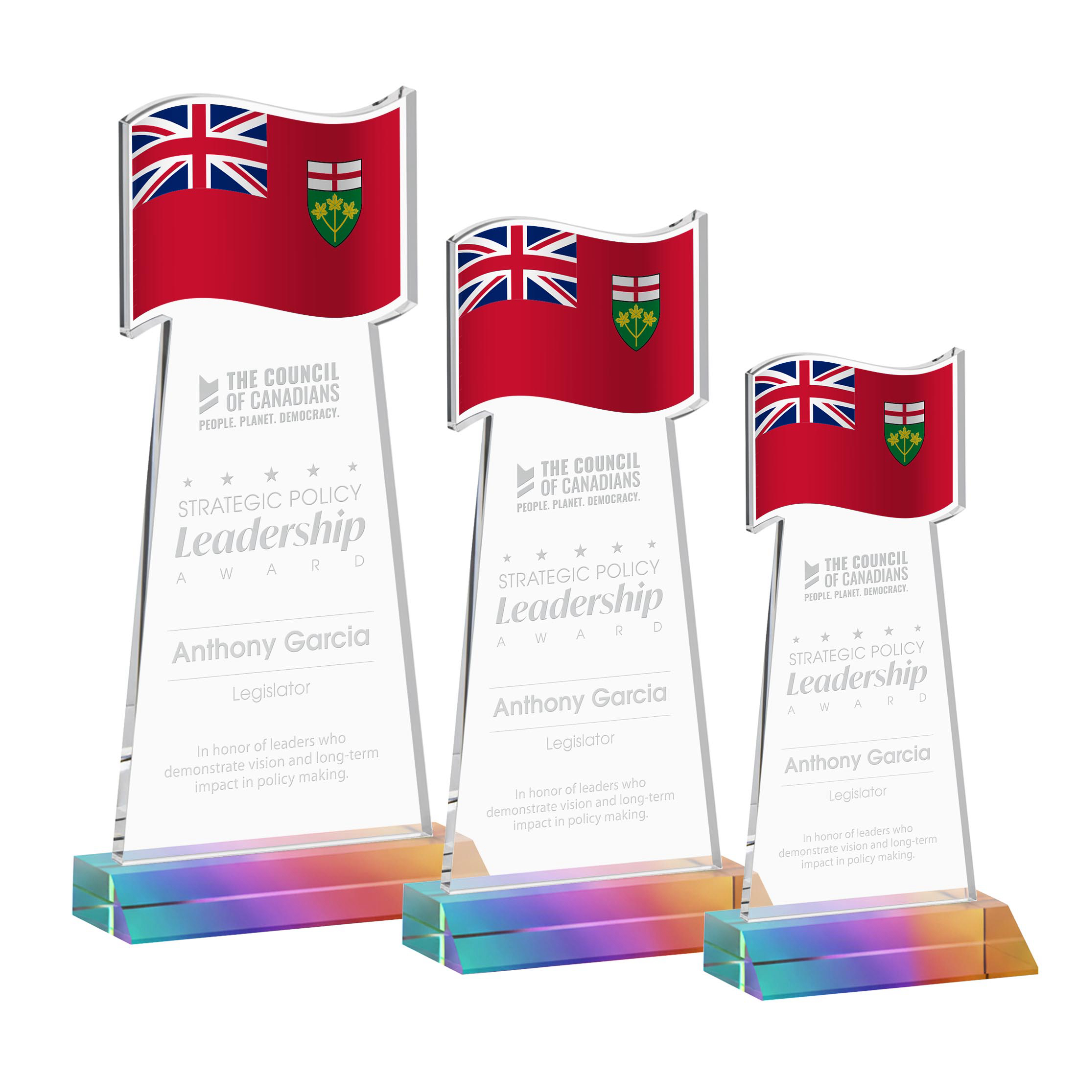 Flag Award - Prismatic