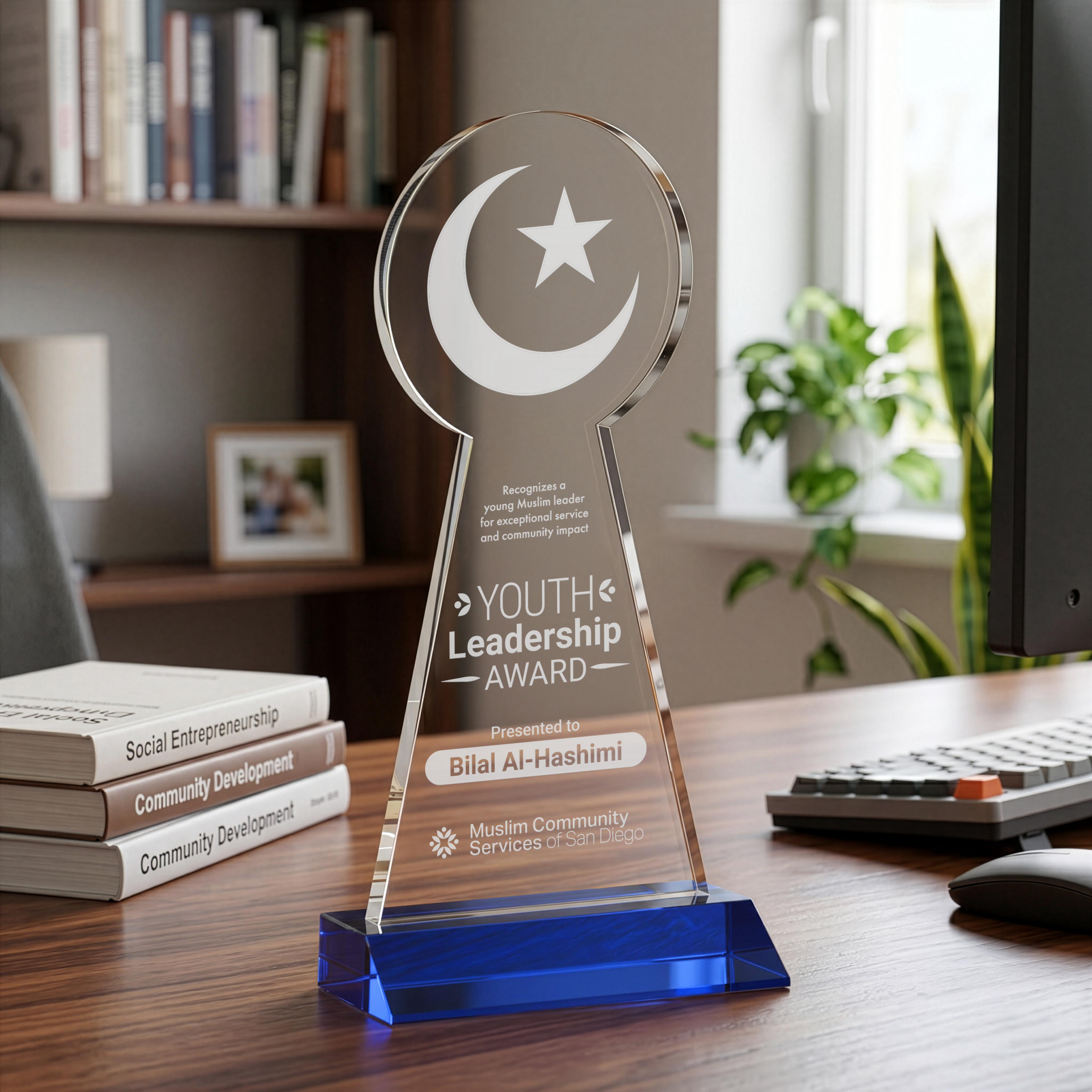 Crescent & Star Award - Blue