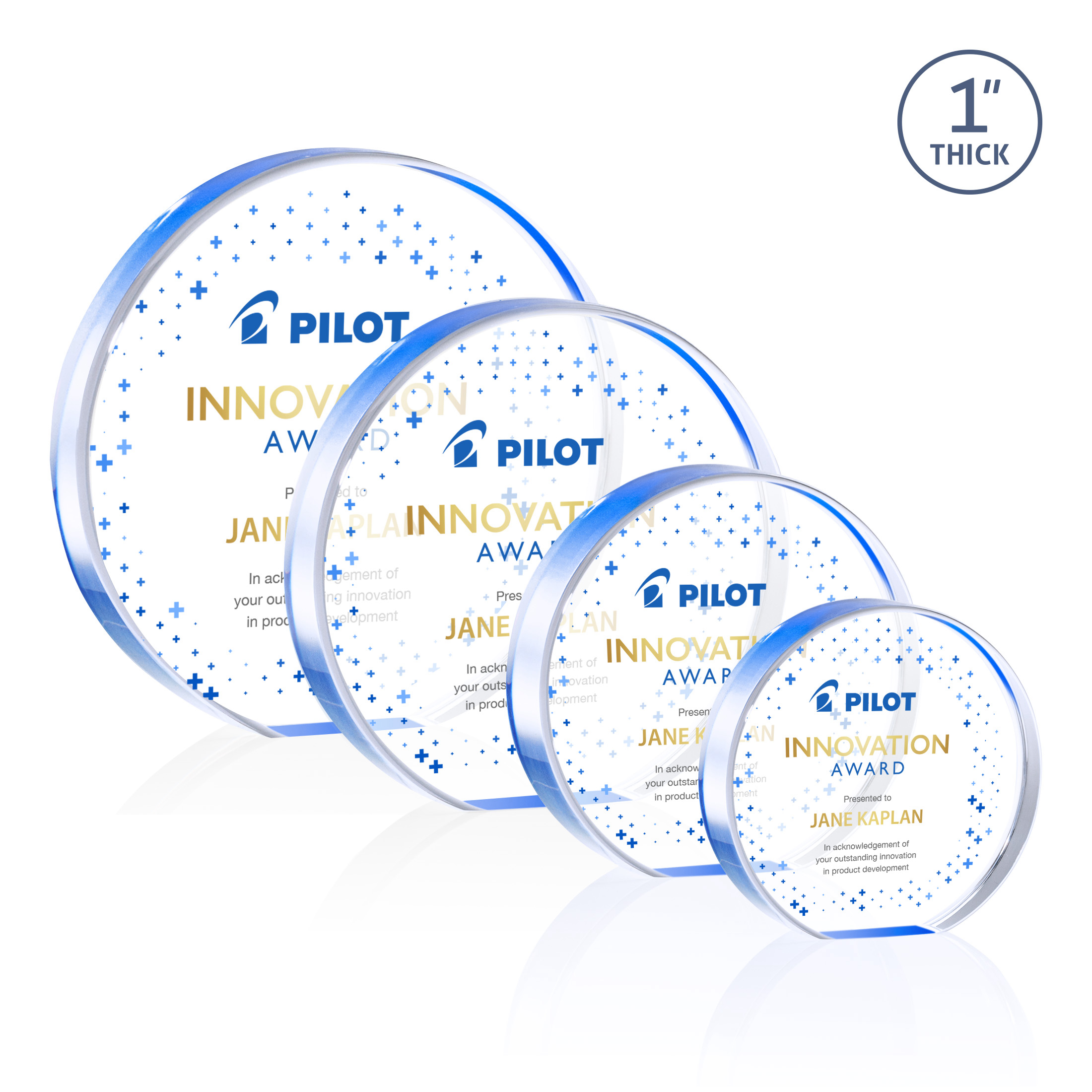 Narita Circle VividPrint™ Award - Blue 28