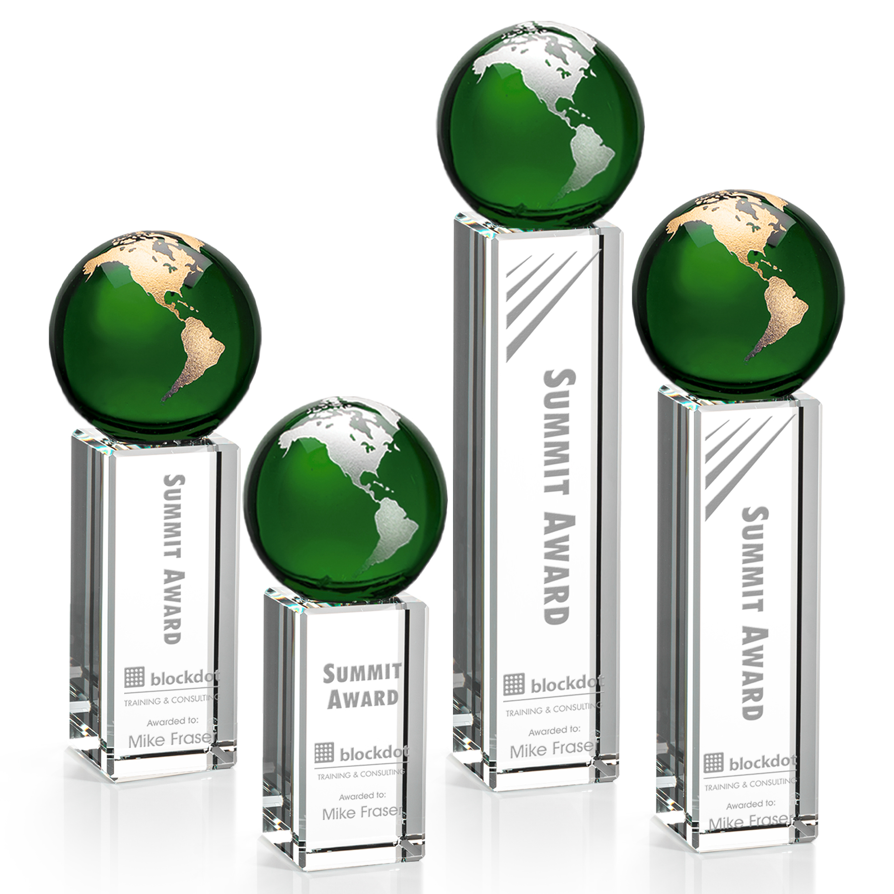 Luz Globe Award - Green/Gold 5