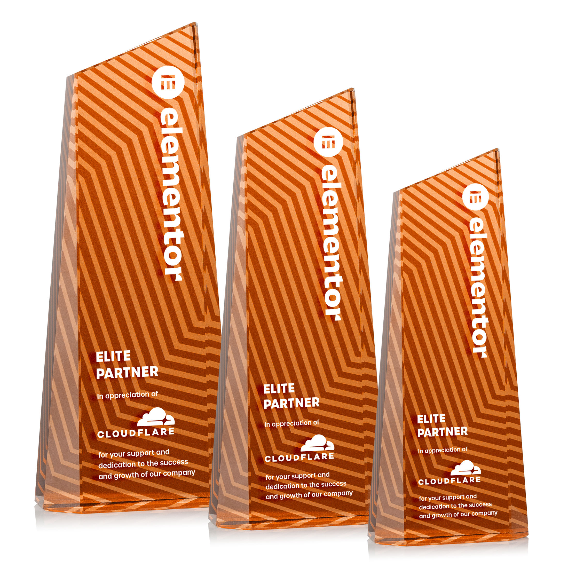 Hallandale VividPrint™ Award - Orange