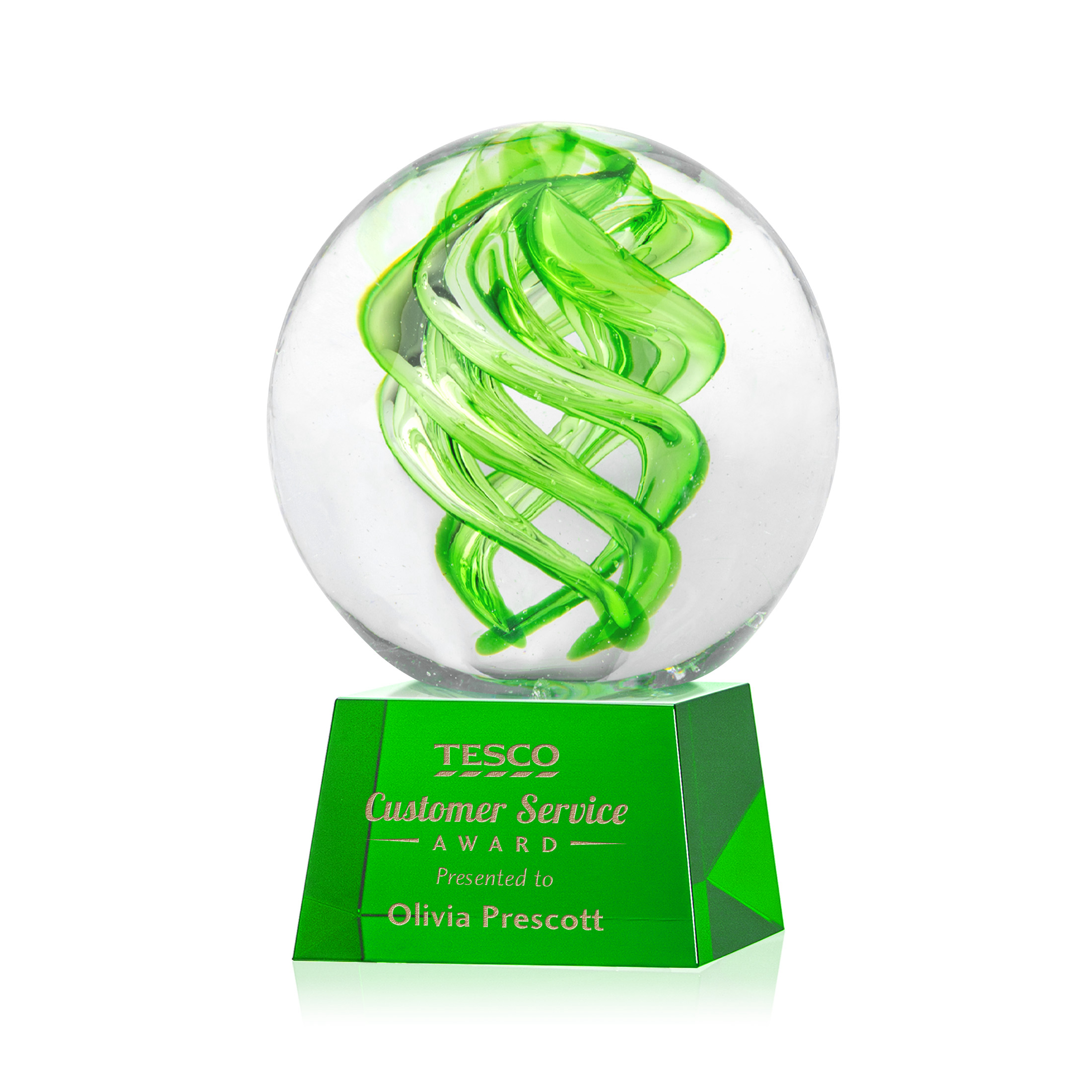 Vortex Award on Robson Base - Green