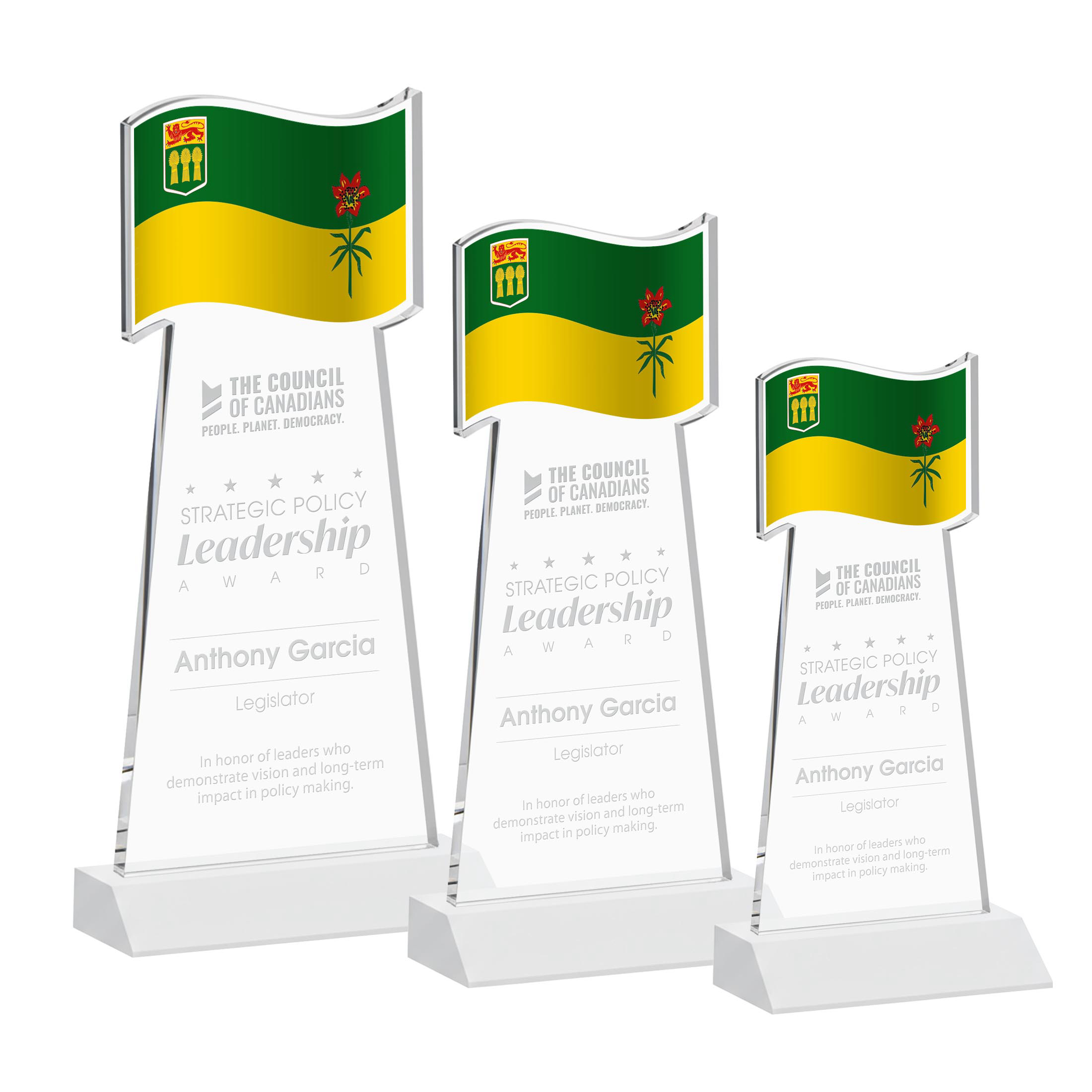 Flag Award - White