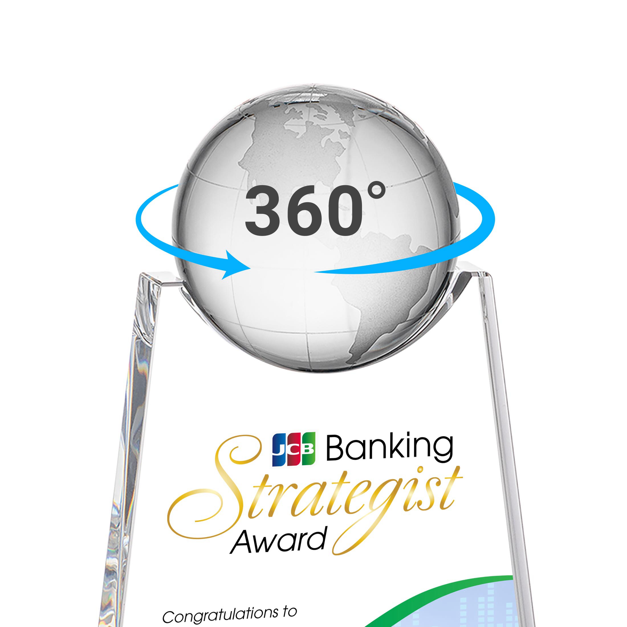 Netherford Globe VividPrint™ Award - Red