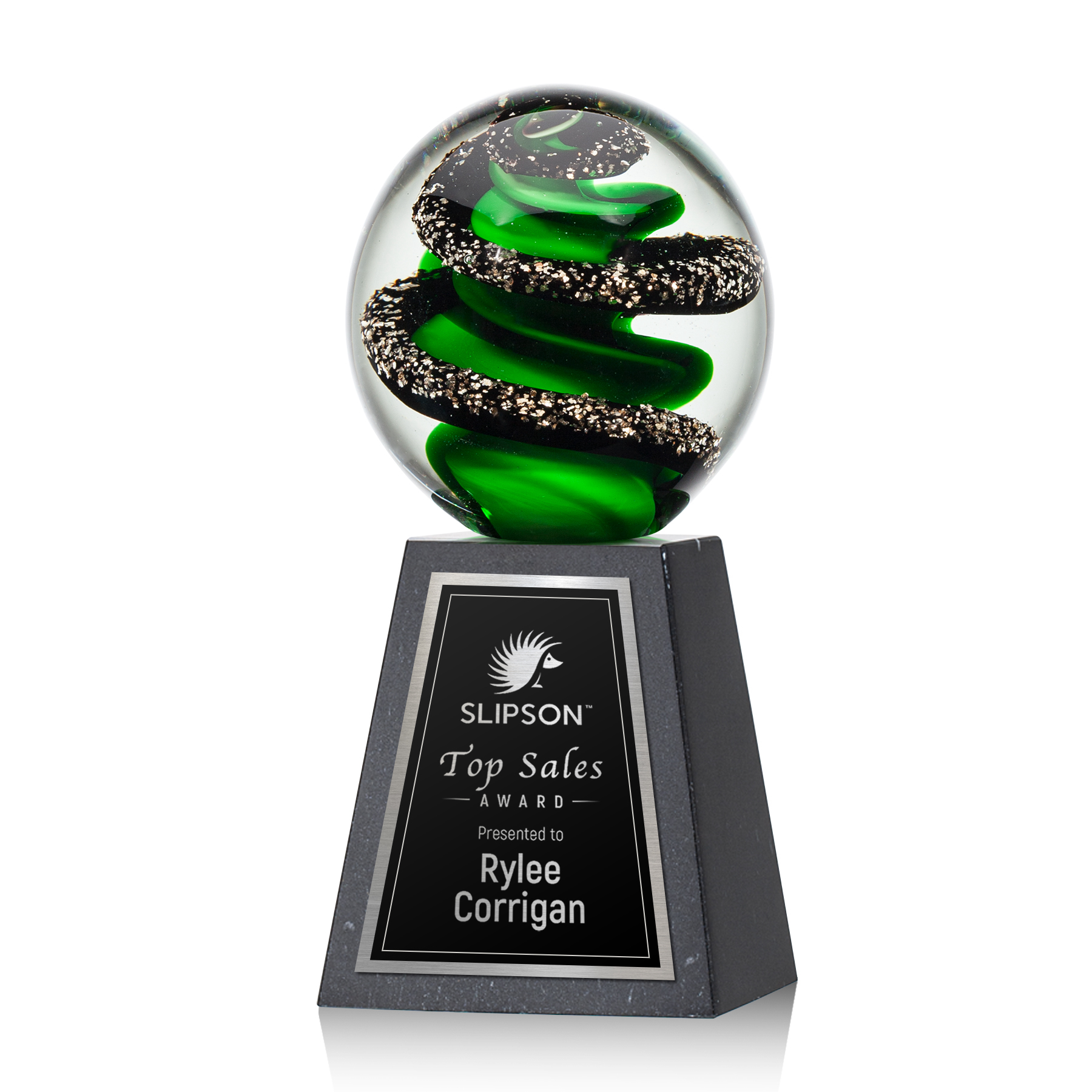 Zodiac Award on Tall Marble