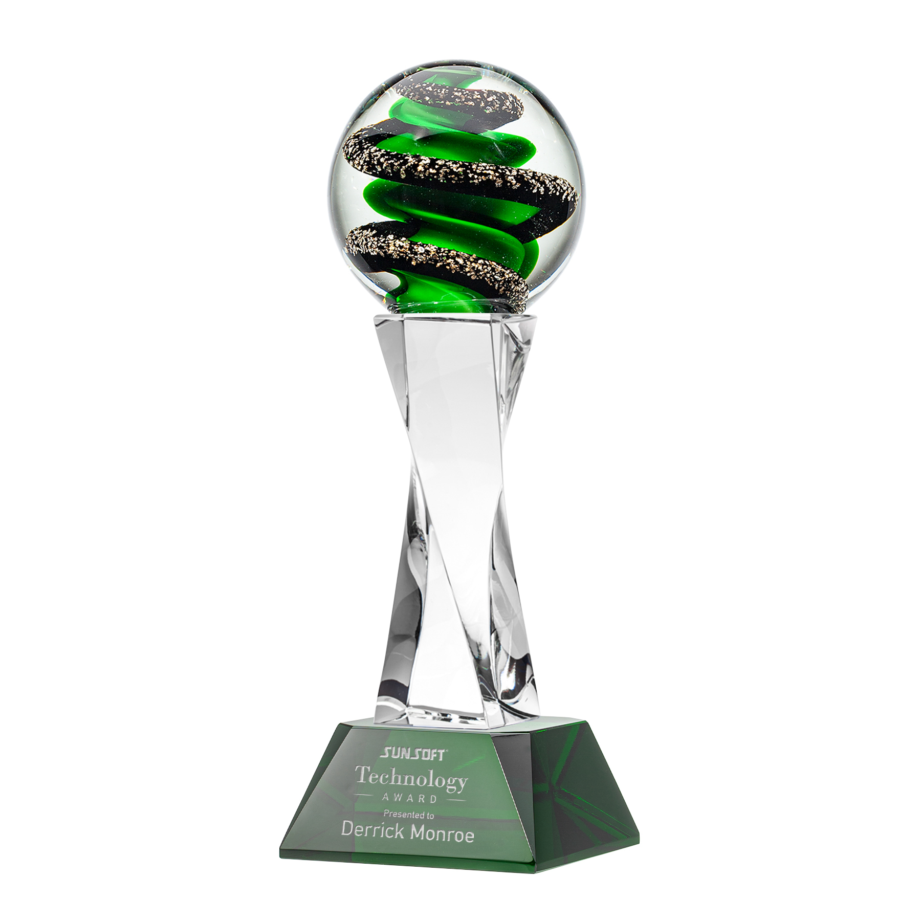 Zodiac Award on Langport Base - Green