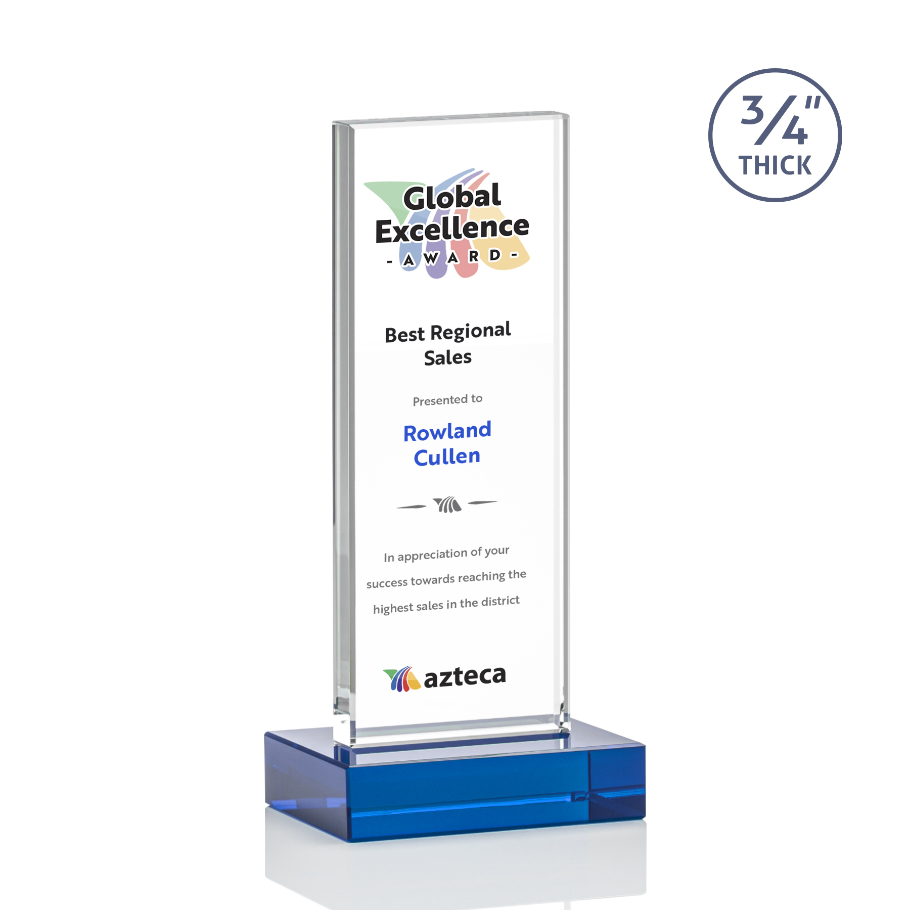Holmes VividPrint™ Award - Blue 