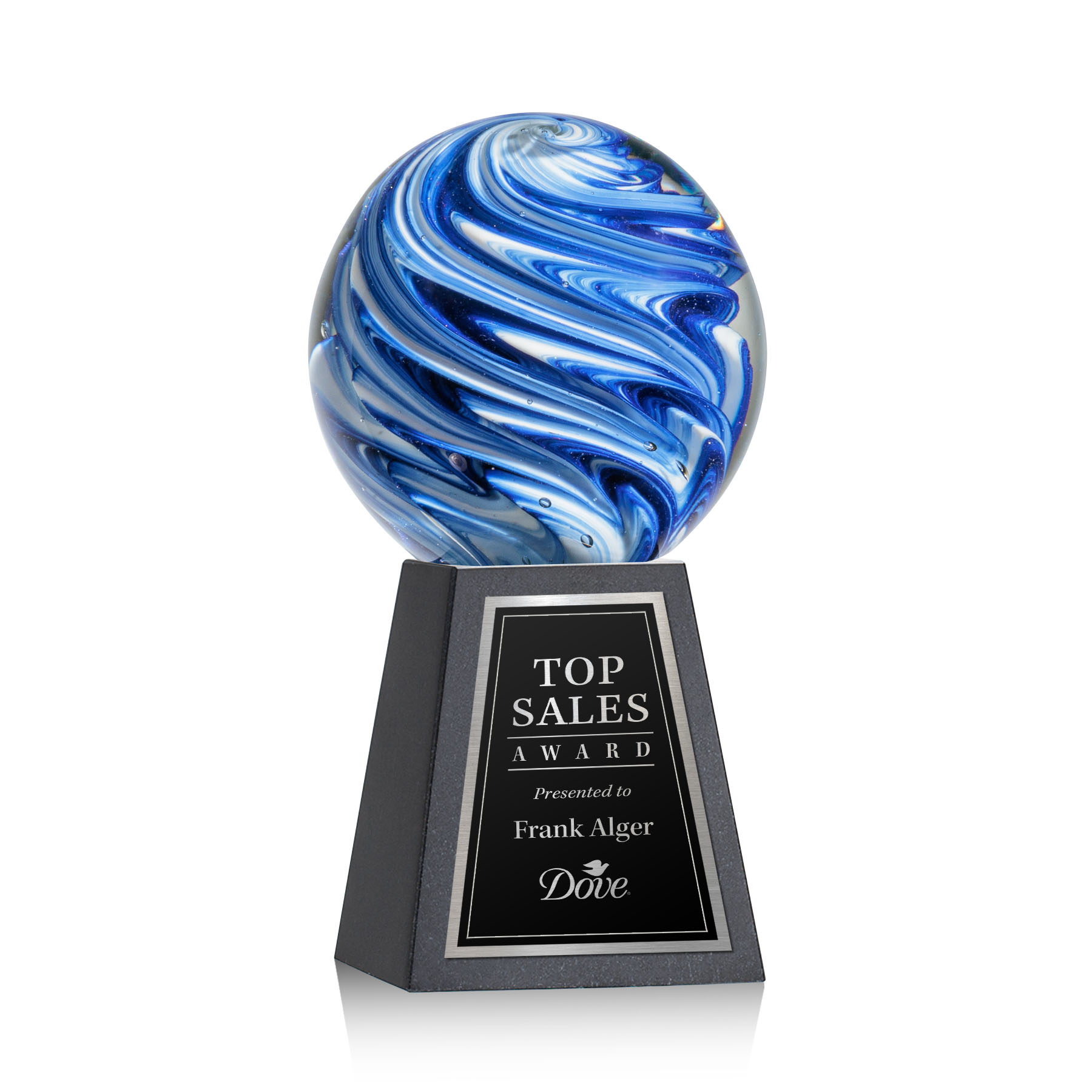 Naples Award on Tall Marble Base
