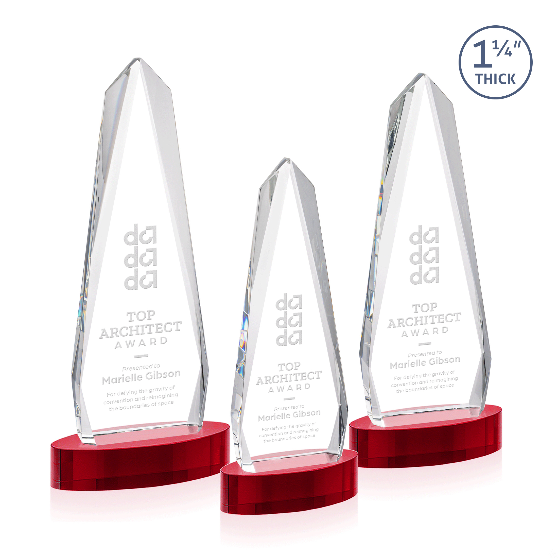 Cheswick Award on Alberton Base - Red