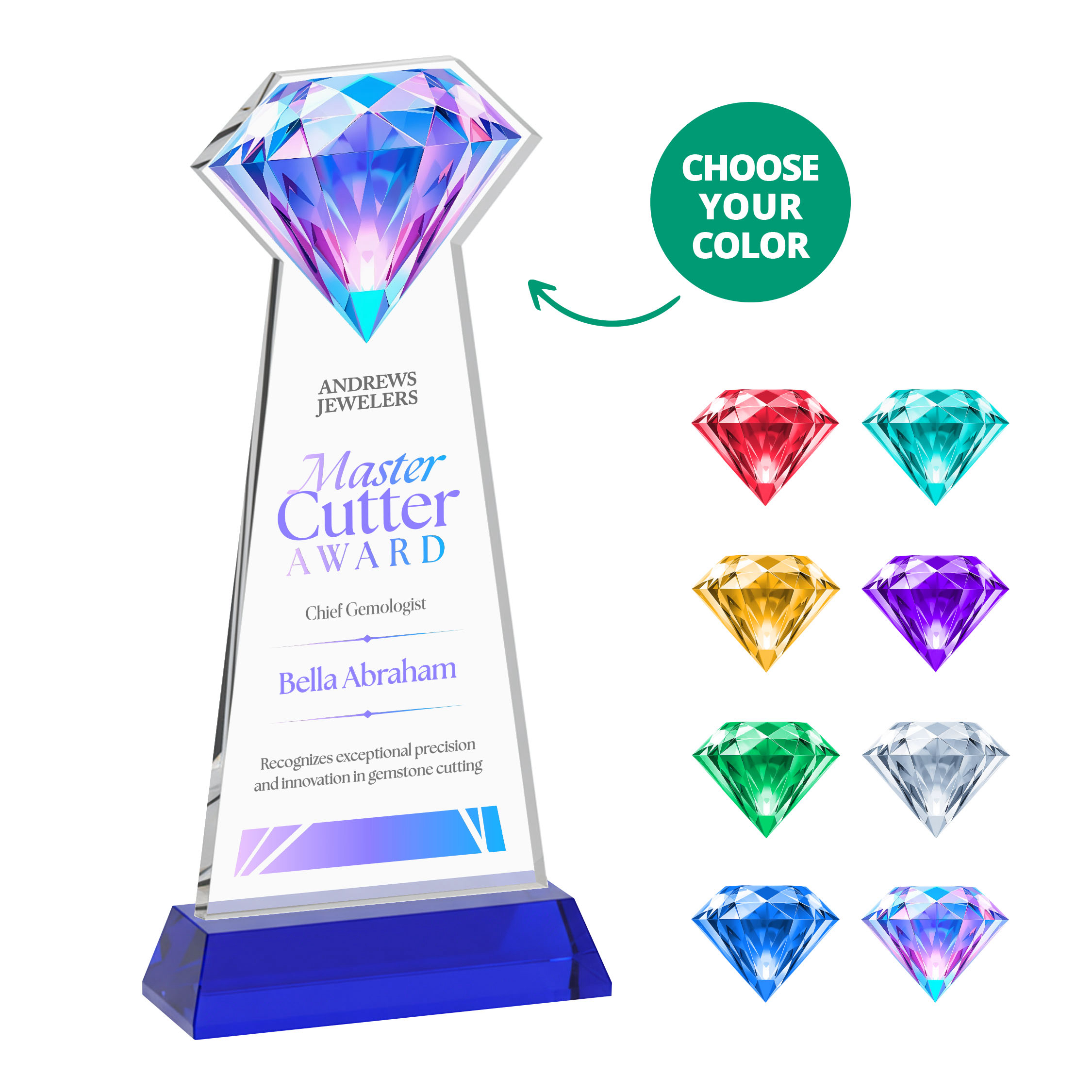 Gemstone VividPrint™ Award - Red