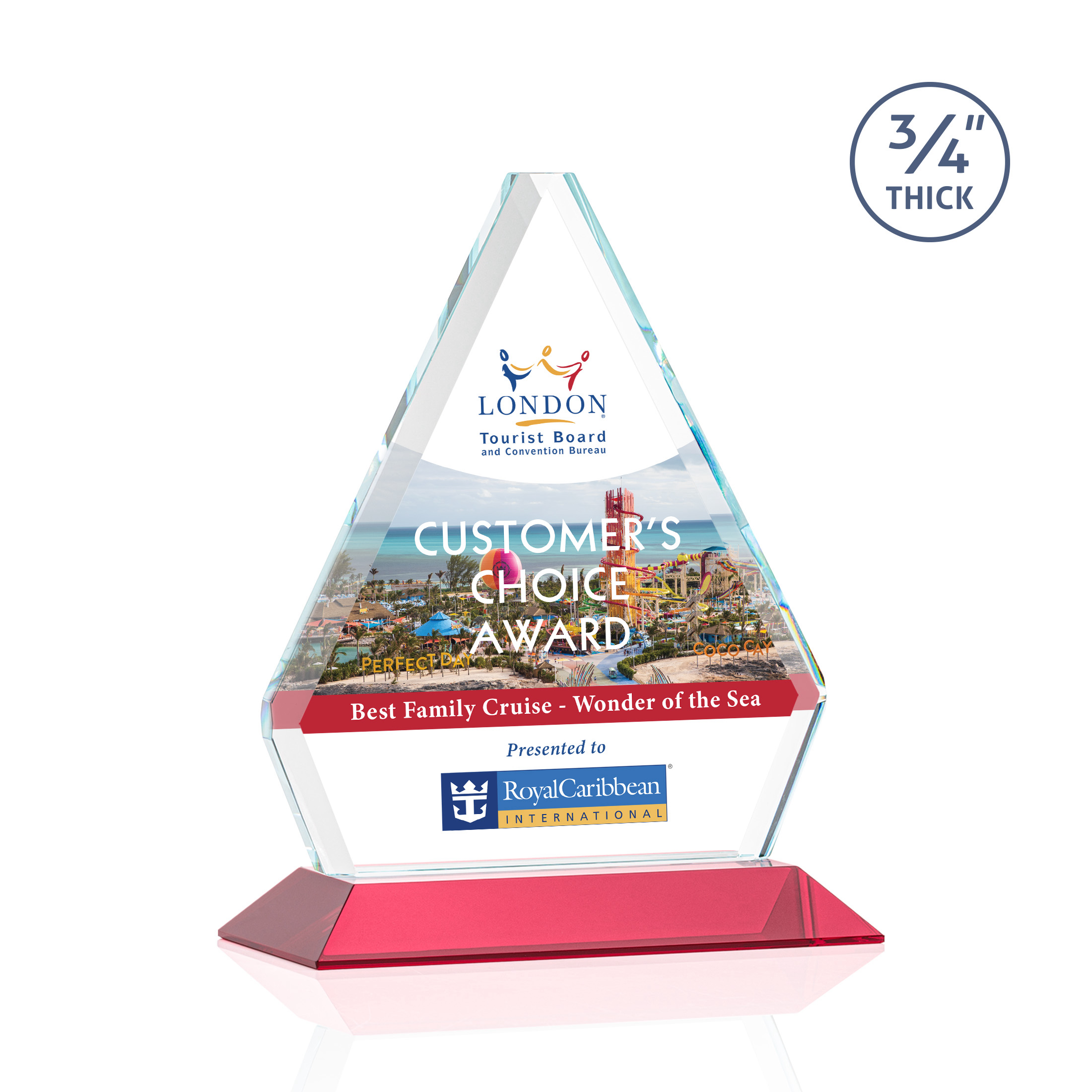 Fyreside VividPrint™ Award - Red