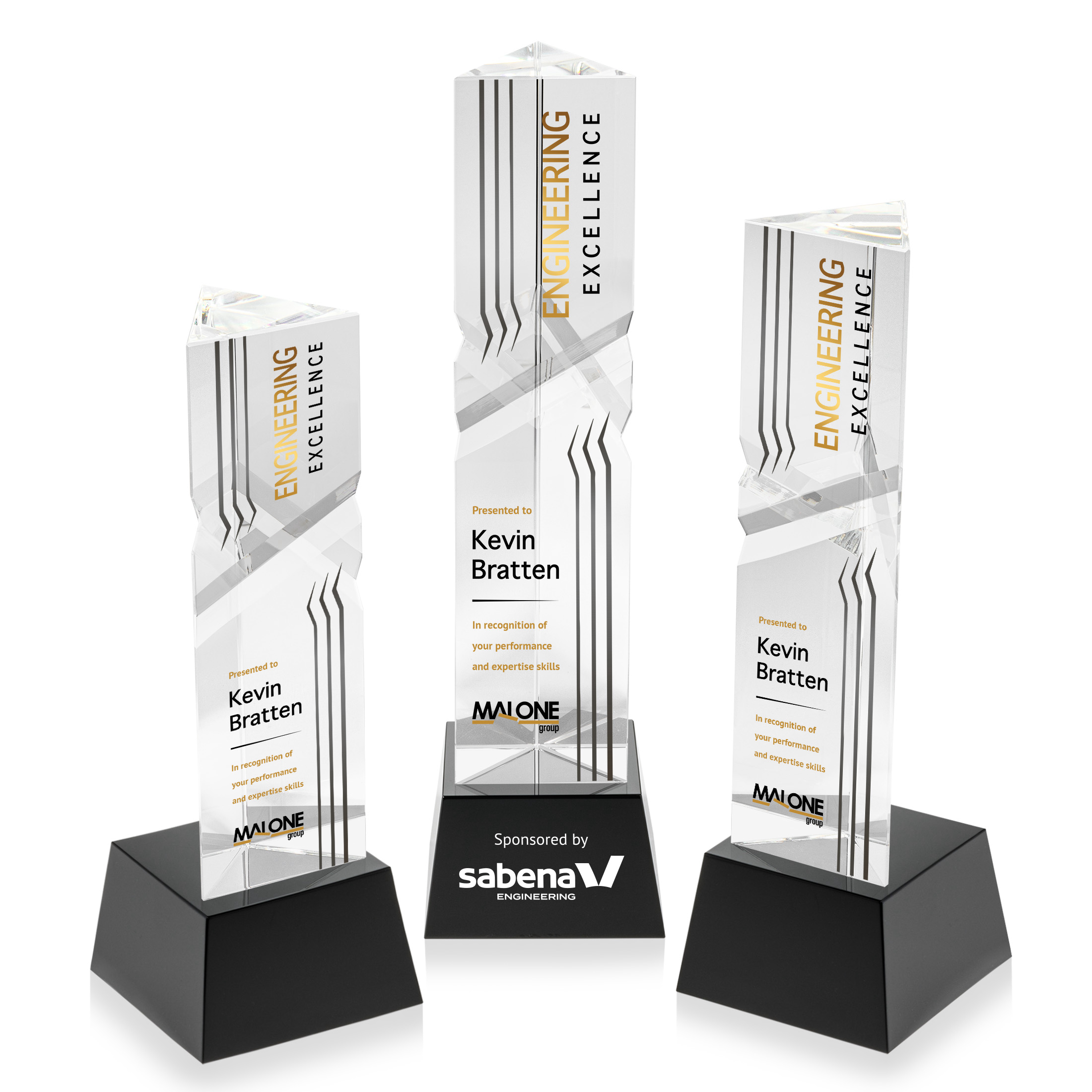 Oakham VividPrint™ Award on Robson Base - Black 3