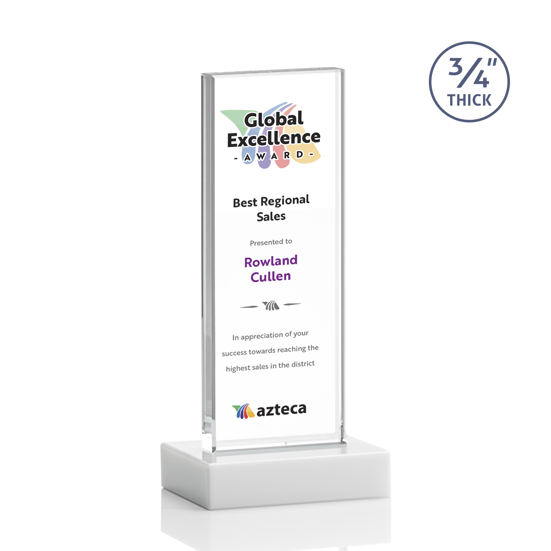 Holmes VividPrint™ Award - White