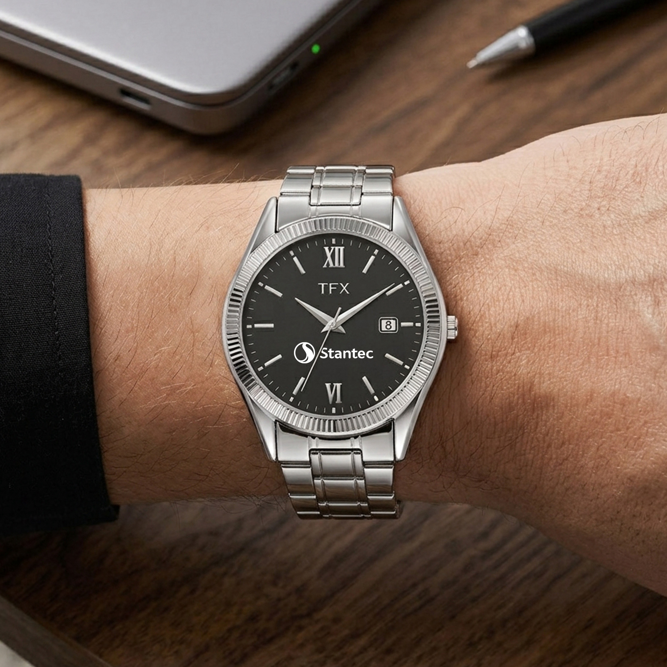 TFX by Bulova® Dress Classic Quartz Watch w/Date Calendar 3