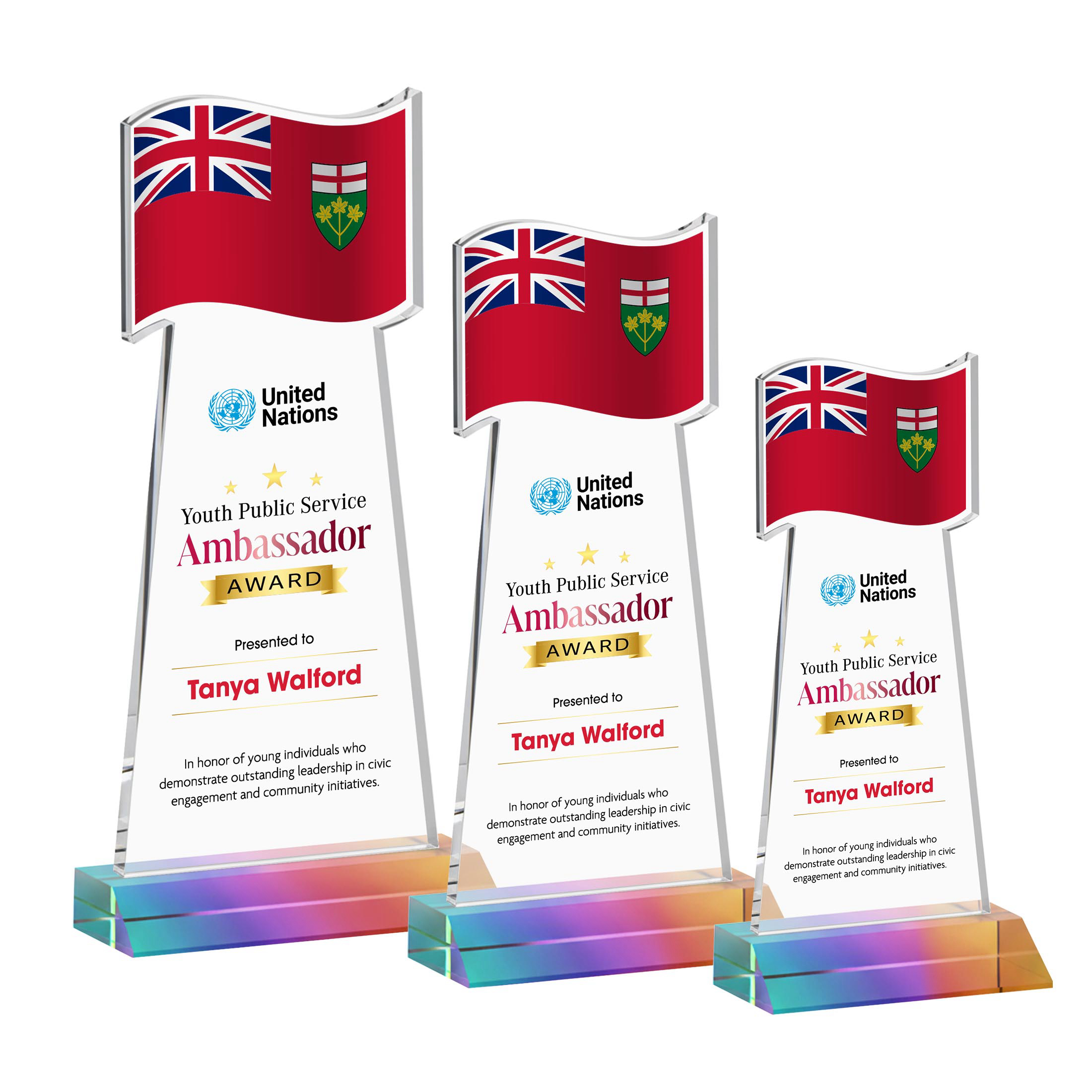 Flag VividPrint™ Award - Prismatic