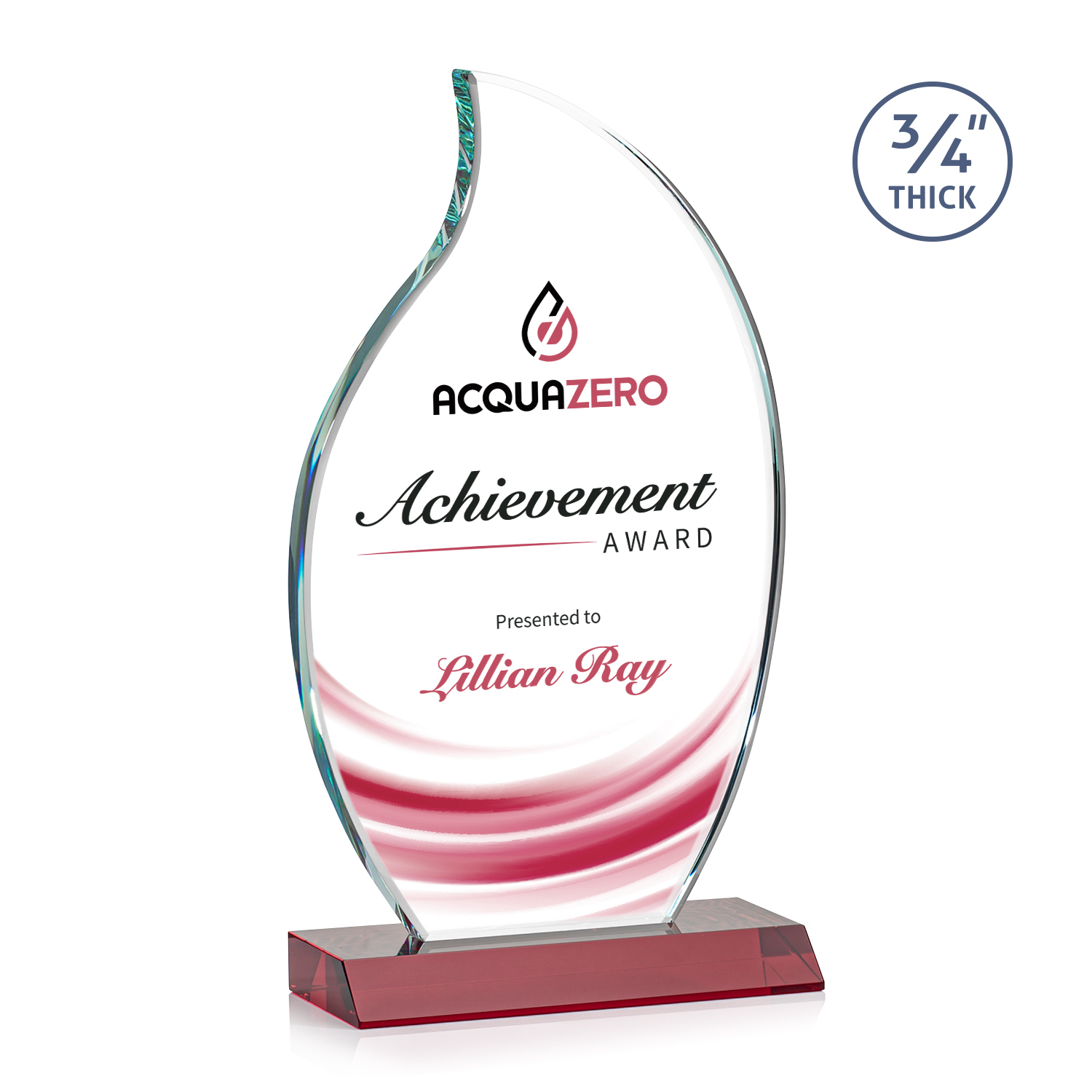Croydon Flame VividPrint™ Award - Red