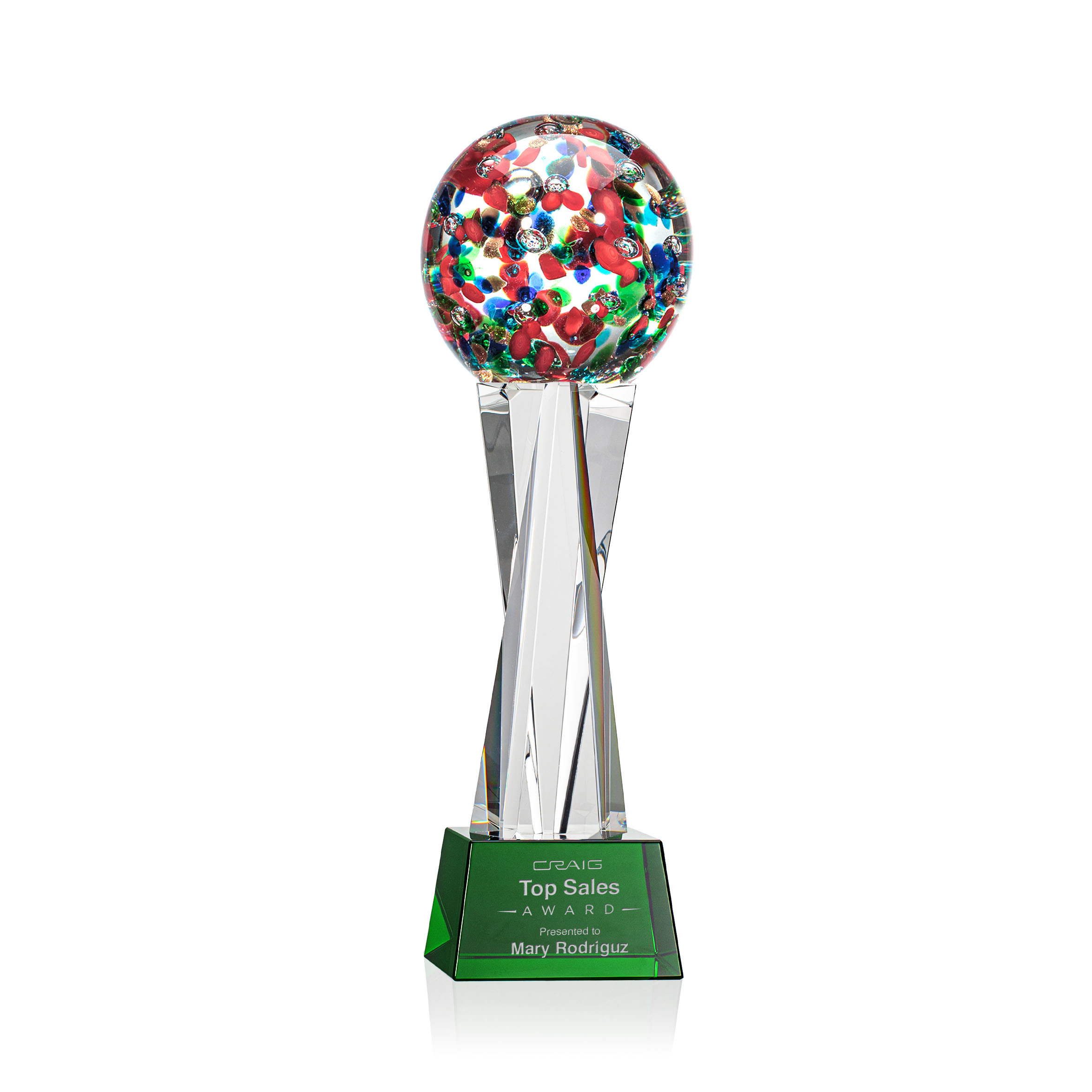 Fantasia Award on Grafton Base - Green