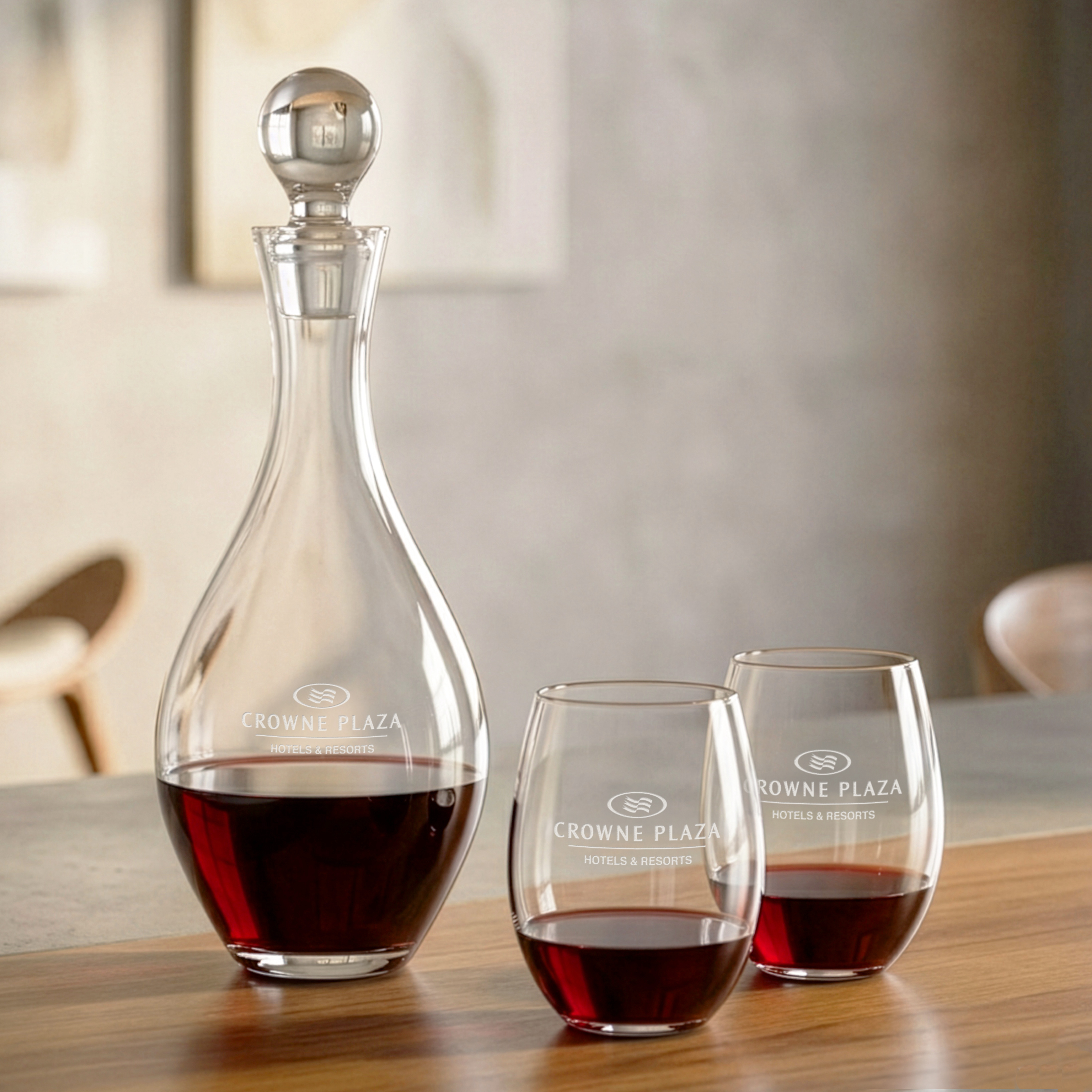 Briarwood Decanter & RIEDEL Stemless Wine Set