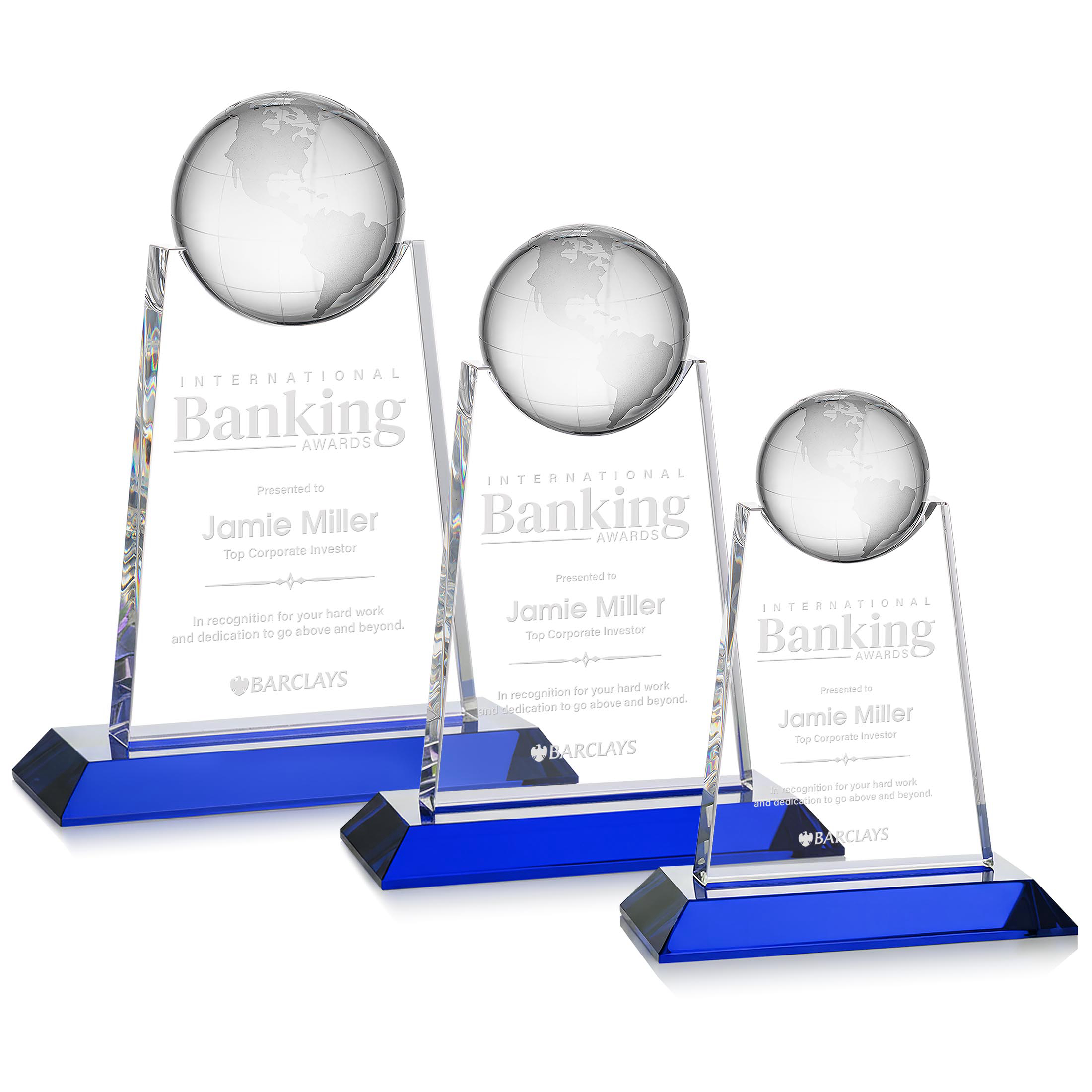 Netherford Globe Award - Blue