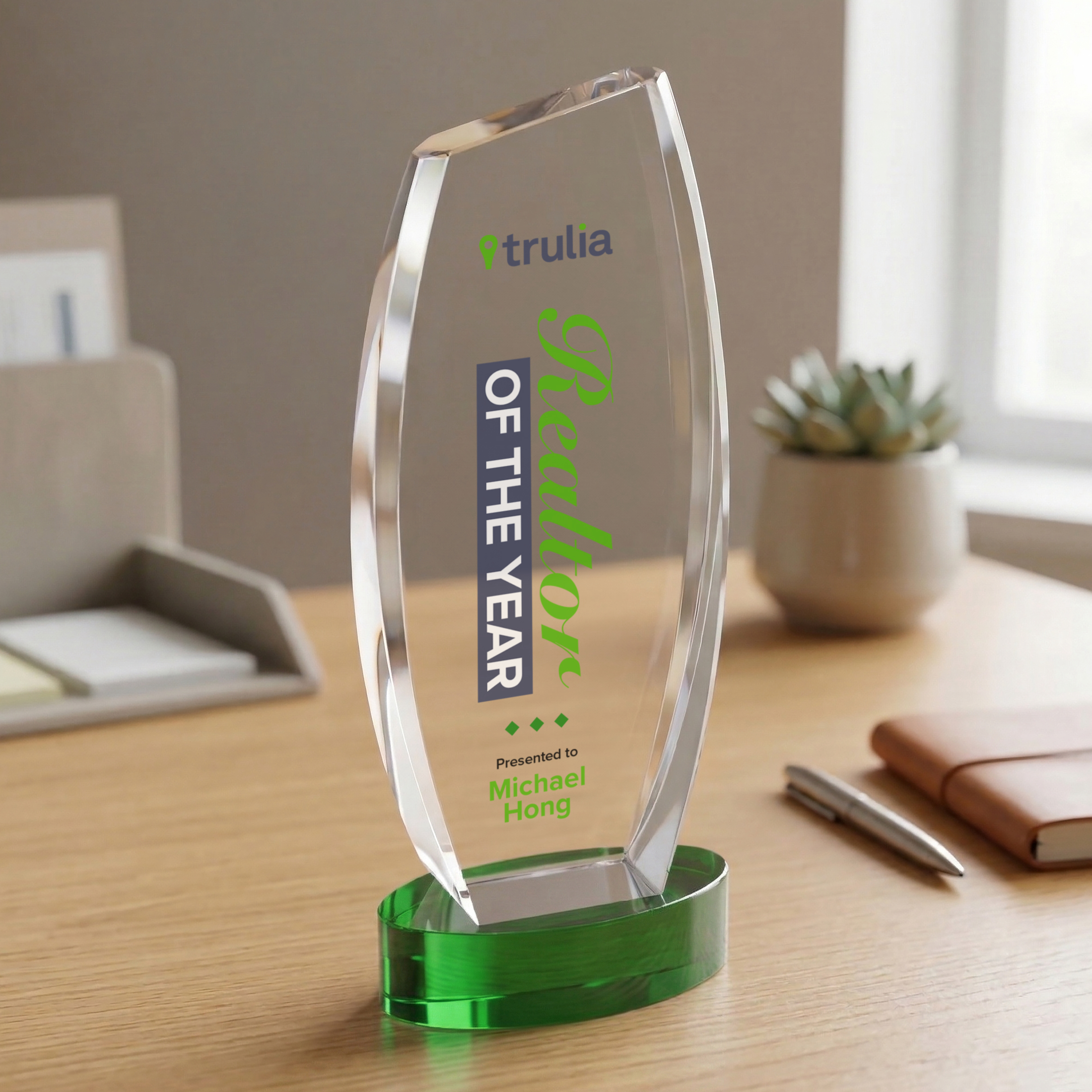 Colorado VividPrint™ Award on Base - Green