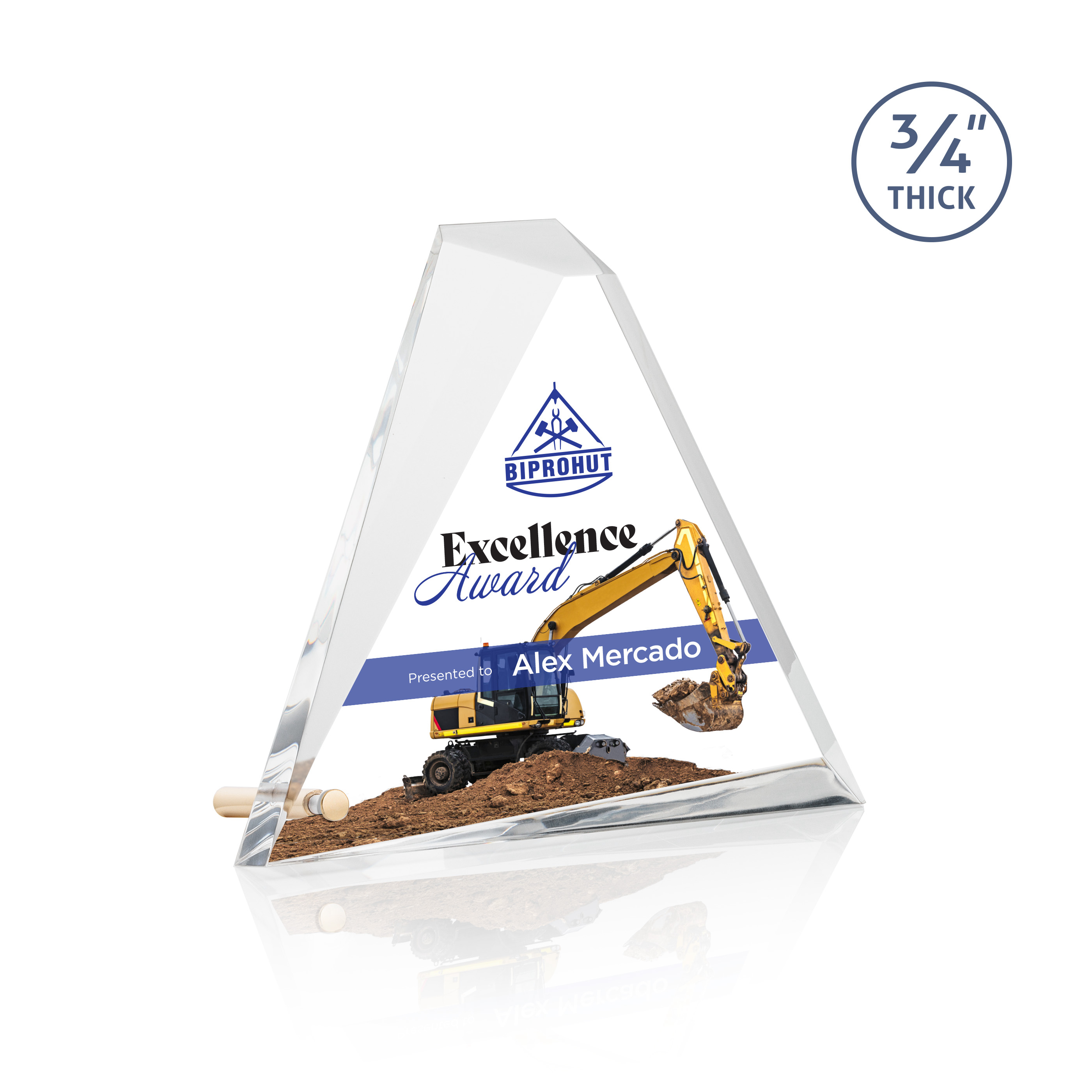 Mosaic Triangle VividPrint™ Award - Gold