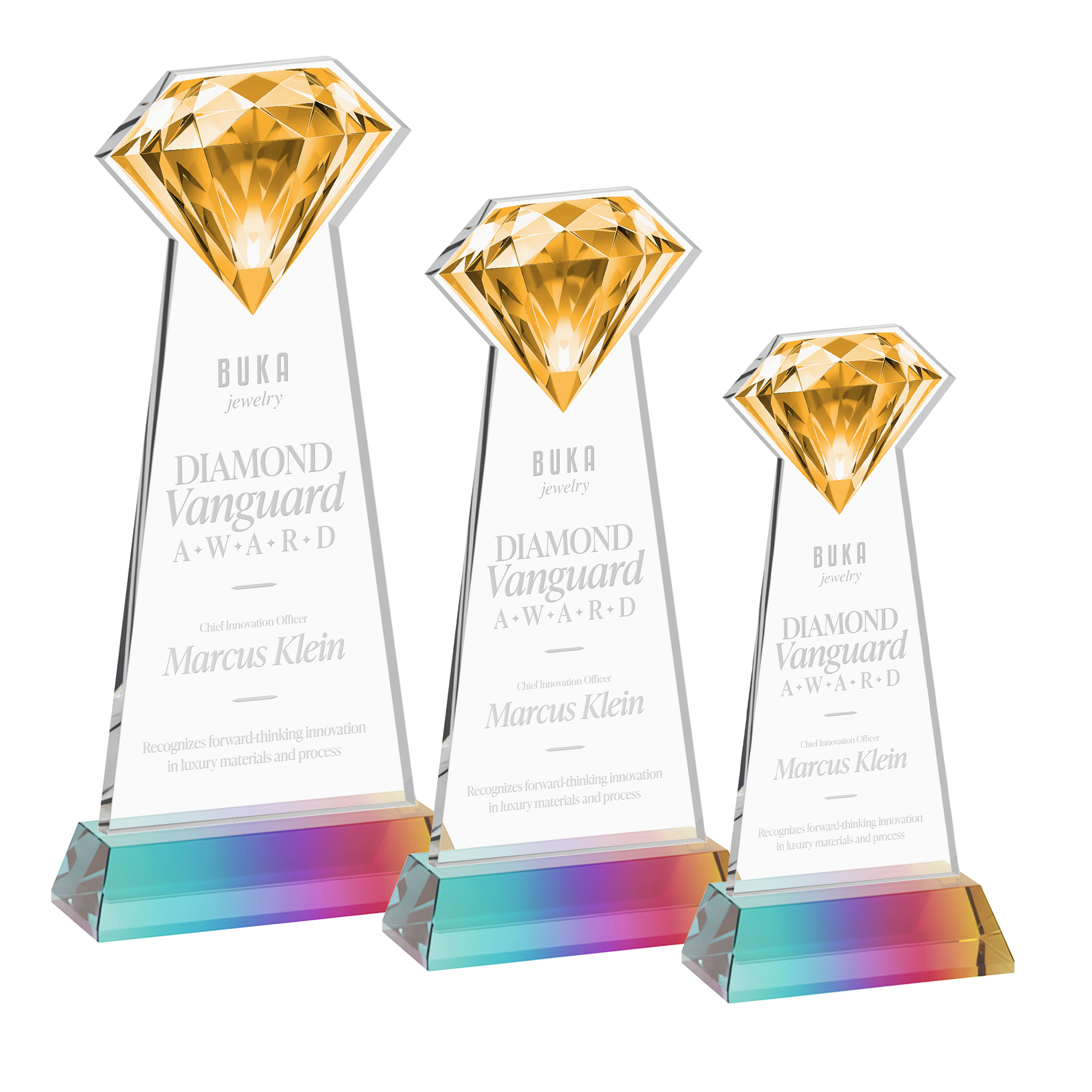 Gemstone Award on Hartford Base - Prismatic