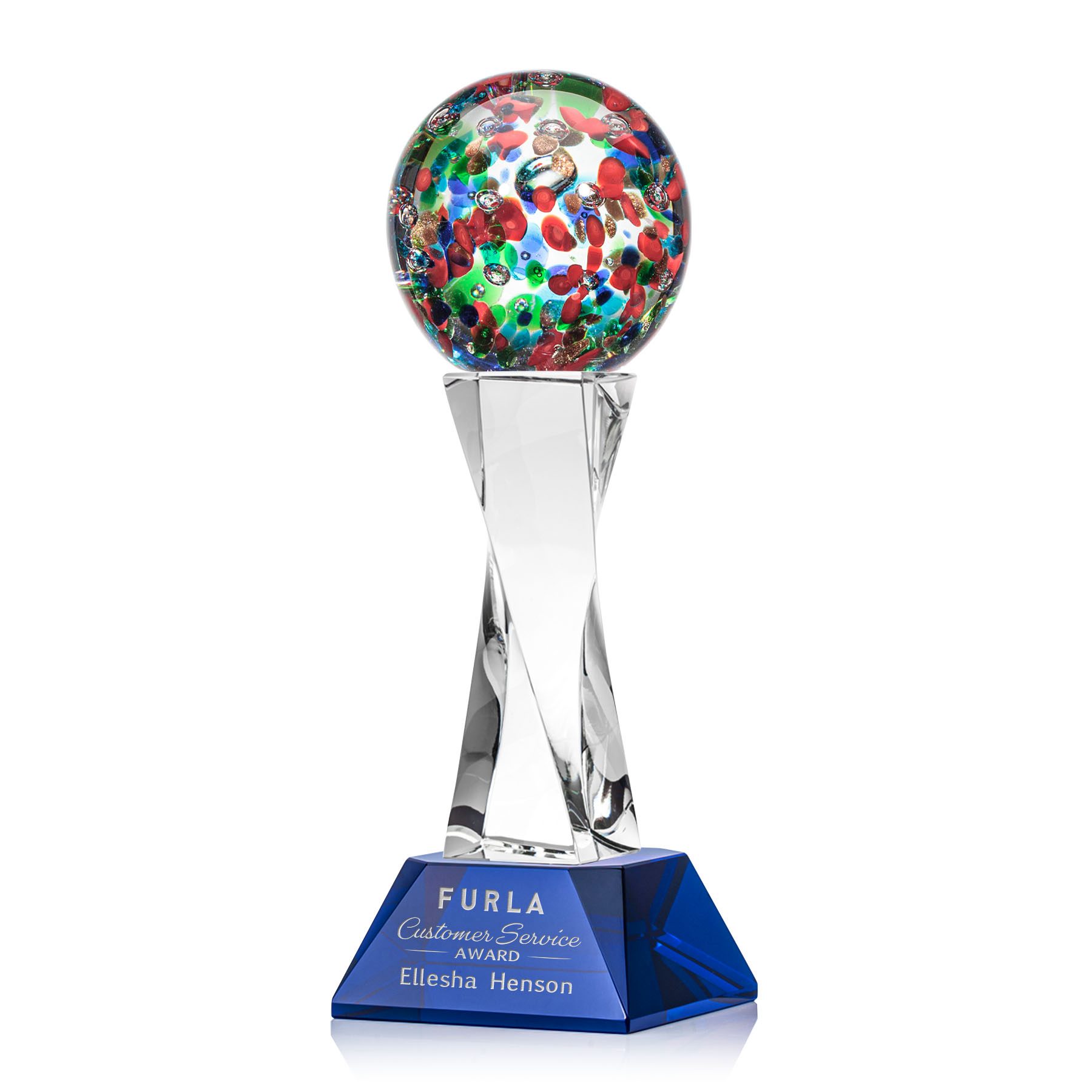 Fantasia Award on Langport Base - Blue