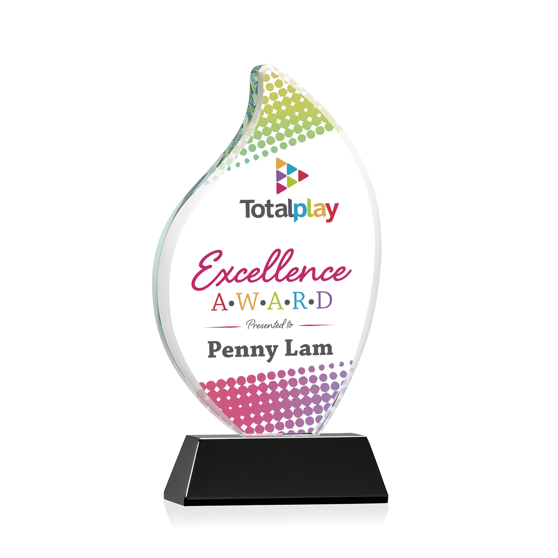 Odessy Flame Vividprint™ Award on Newhaven - Black