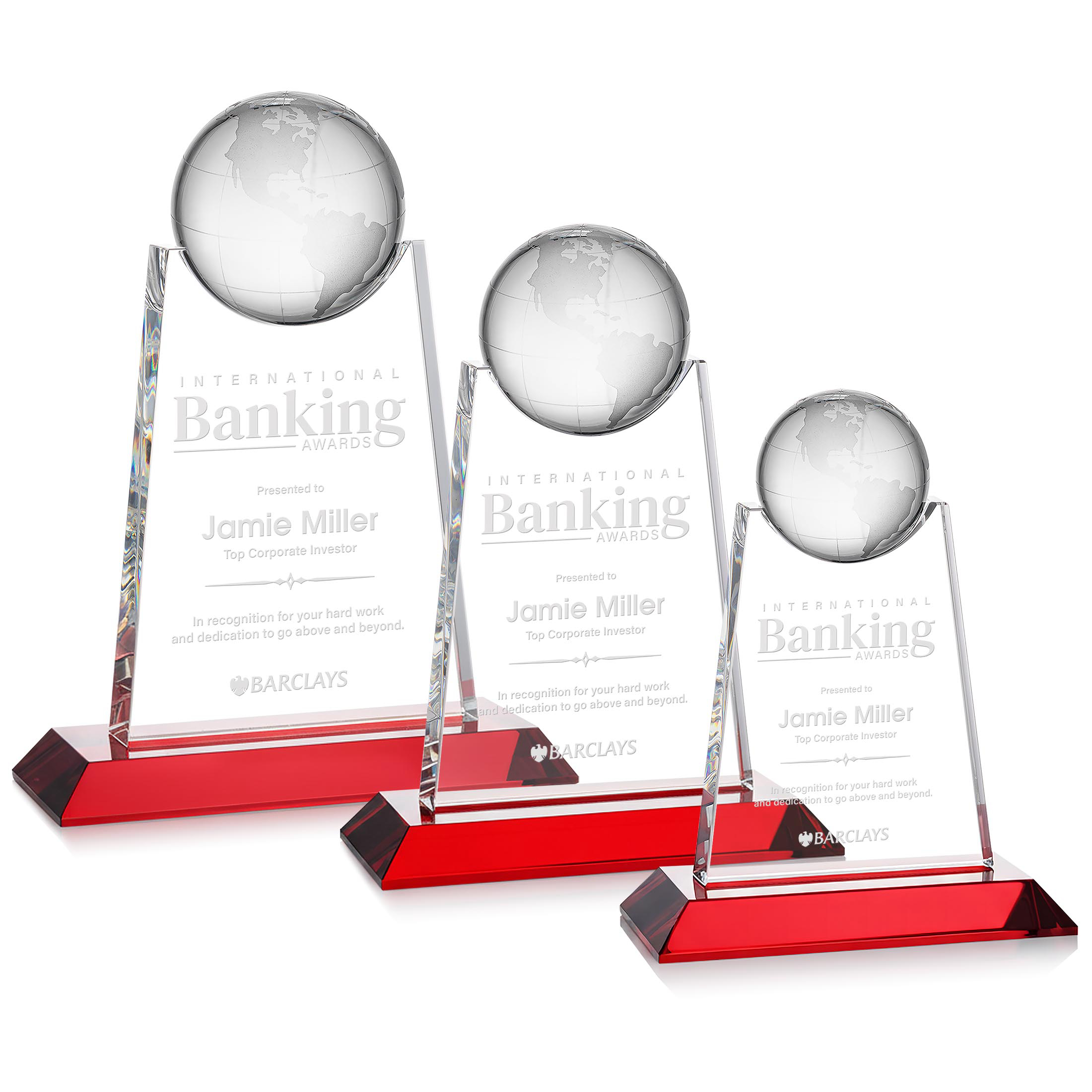 Netherford Globe Award - Red