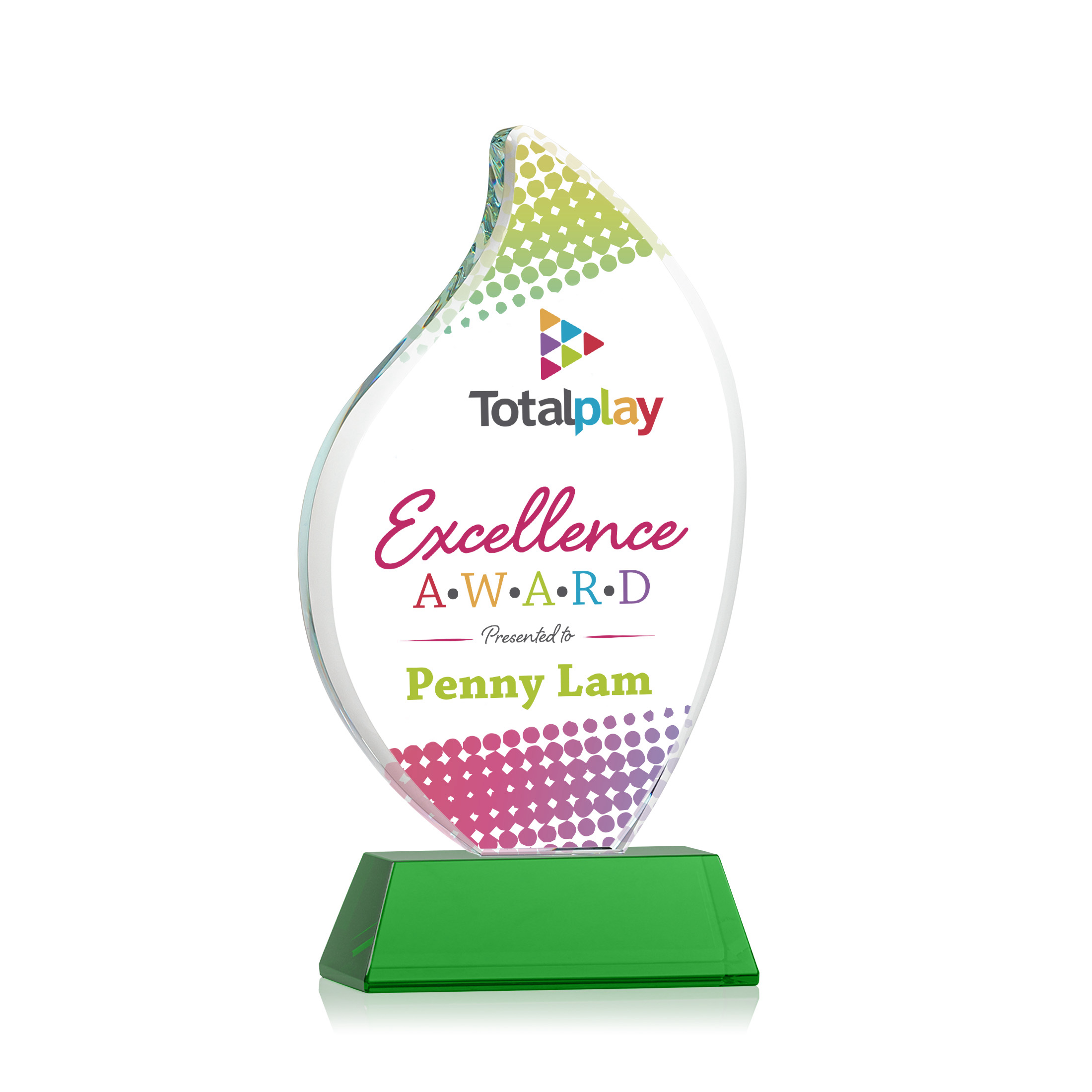 Odessy Flame Vividprint™ Award on Newhaven - Green