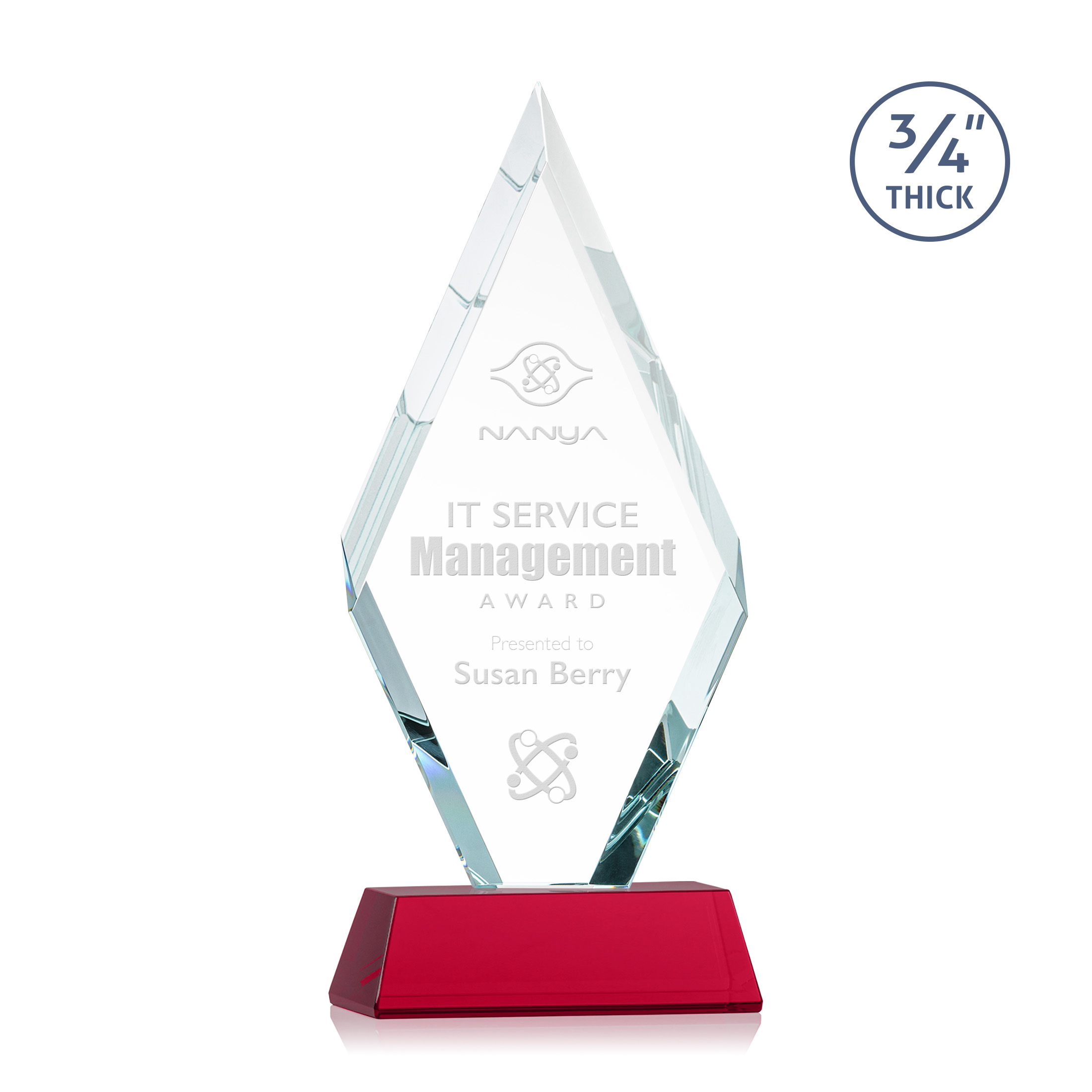 Richmond Award on Newhaven Base - Red