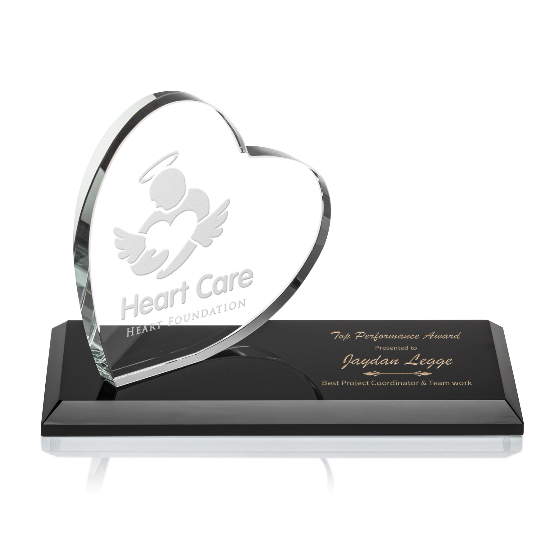 Northam Heart Award - Deep Etch