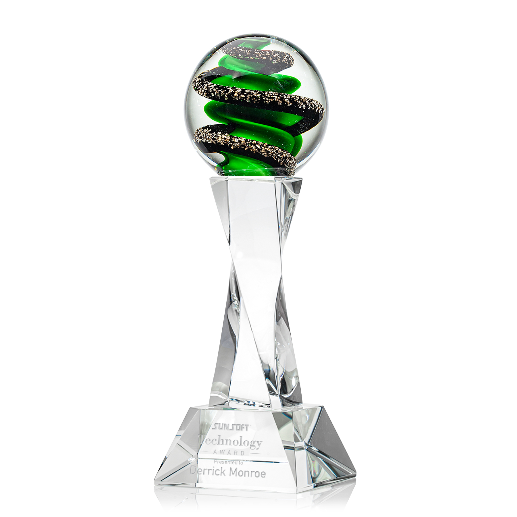 Zodiac Award on Langport Base - Clear