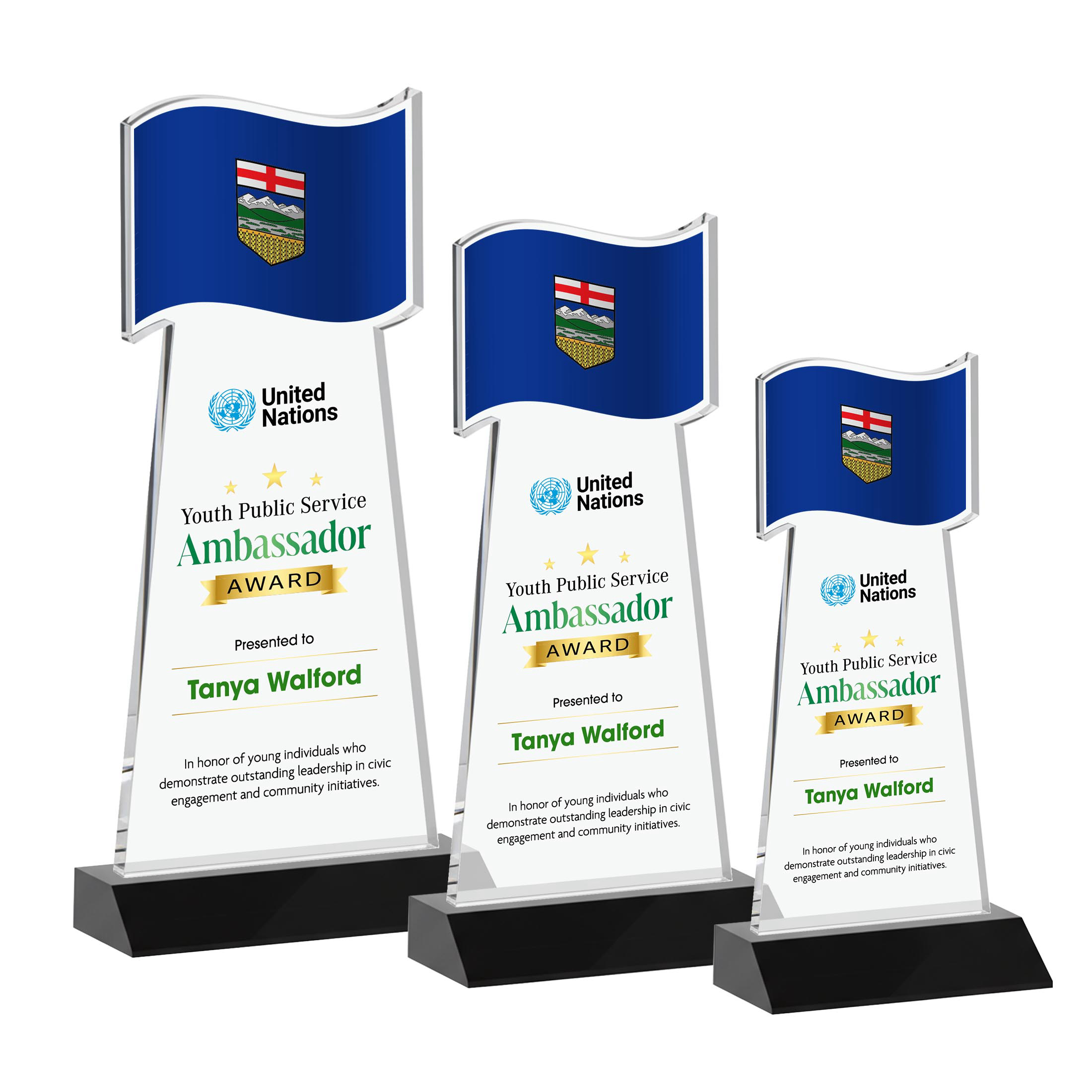 Flag VividPrint™ Award - Black