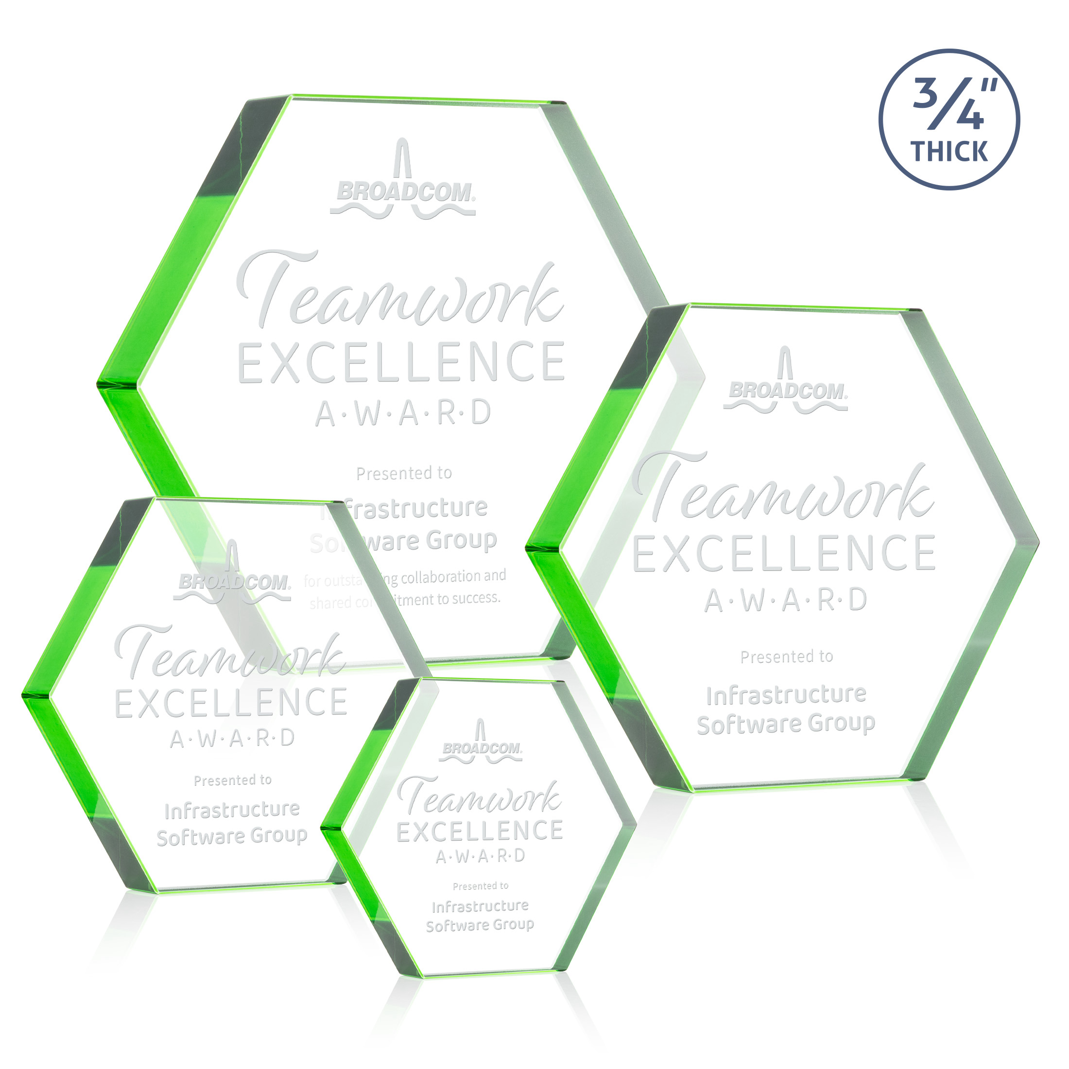 Gilford Hexagon Award - Emerald