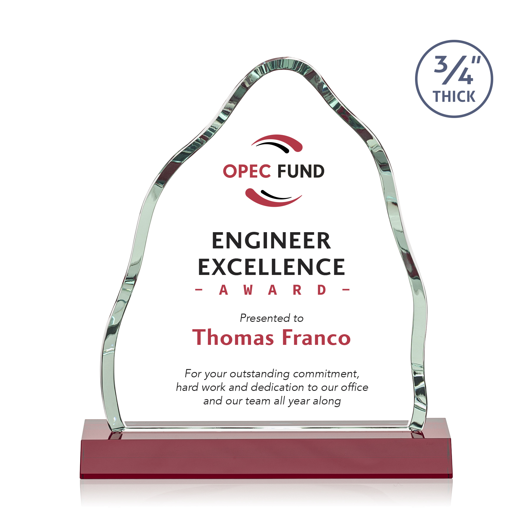 Dunwich VividPrint™ Award - Red