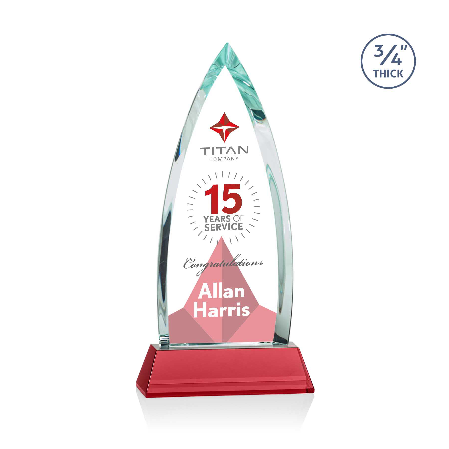 Shildon VividPrint™ Award on Newhaven - Red