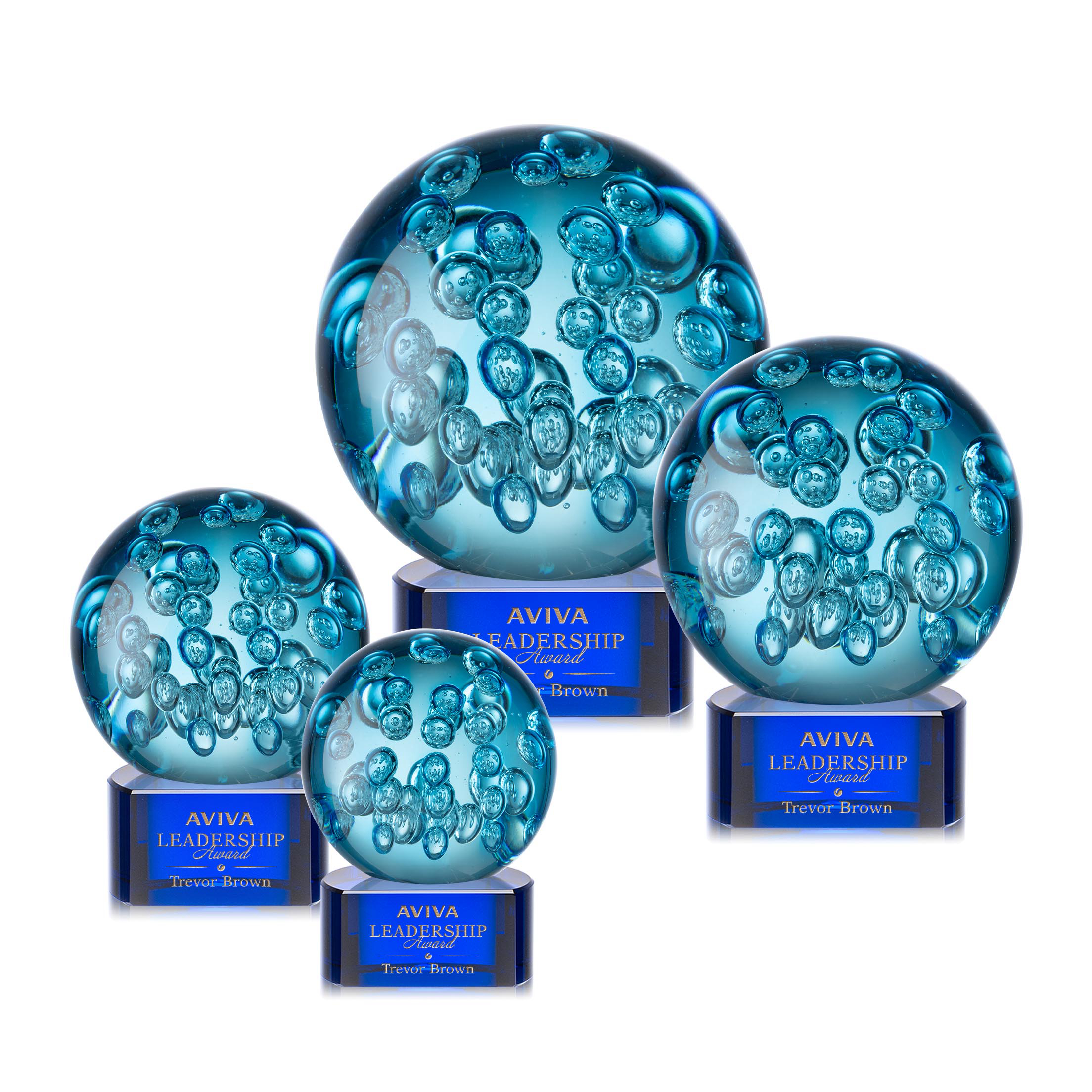 Addison Award on Paragon Base - Blue