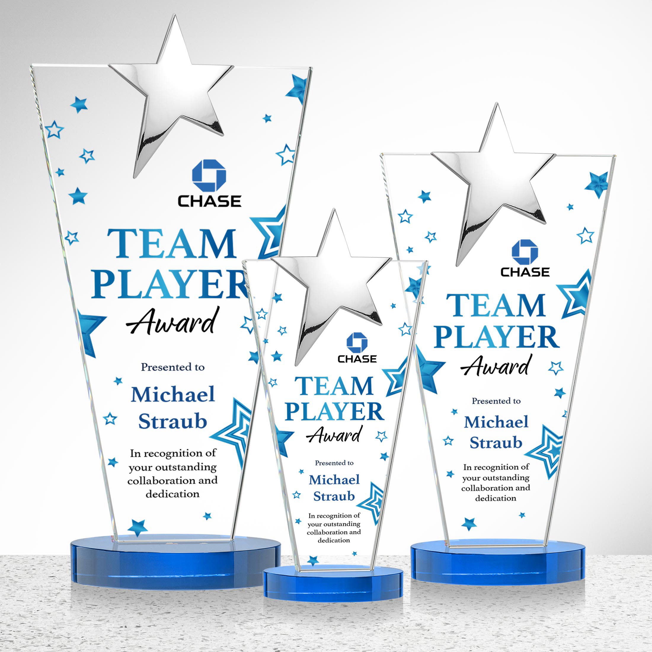 Mantella Chrome Star VividPrint™ Award - Sky Blue 22