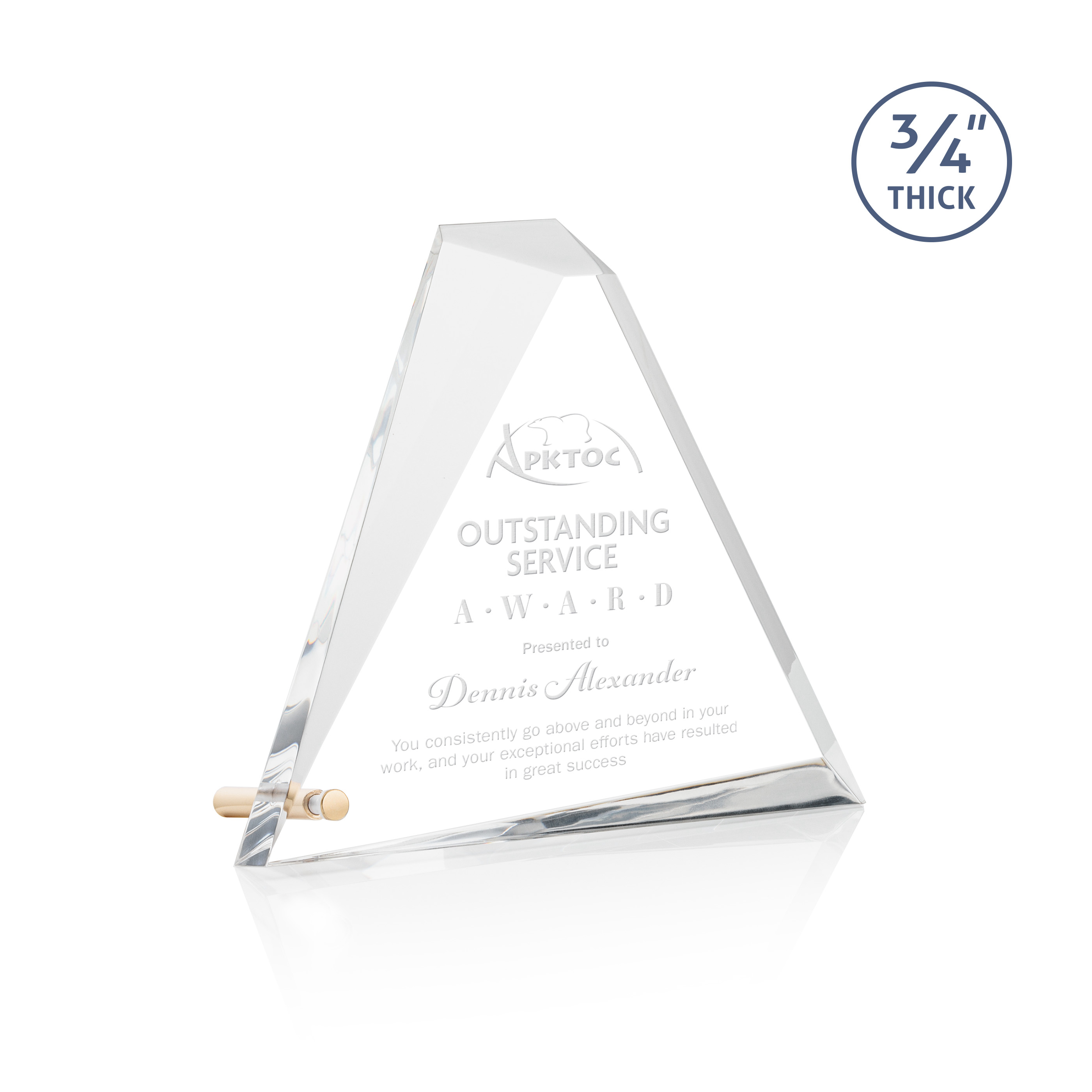 Mosaic Triangle Award - Gold