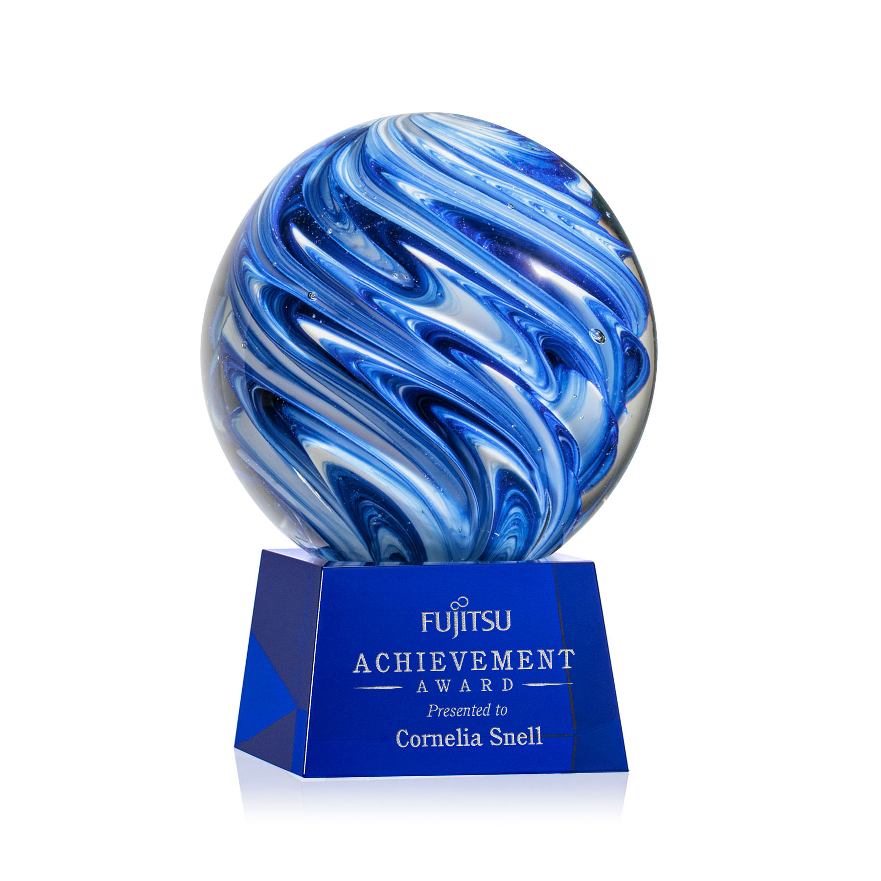 Naples Award on Robson Base - Blue