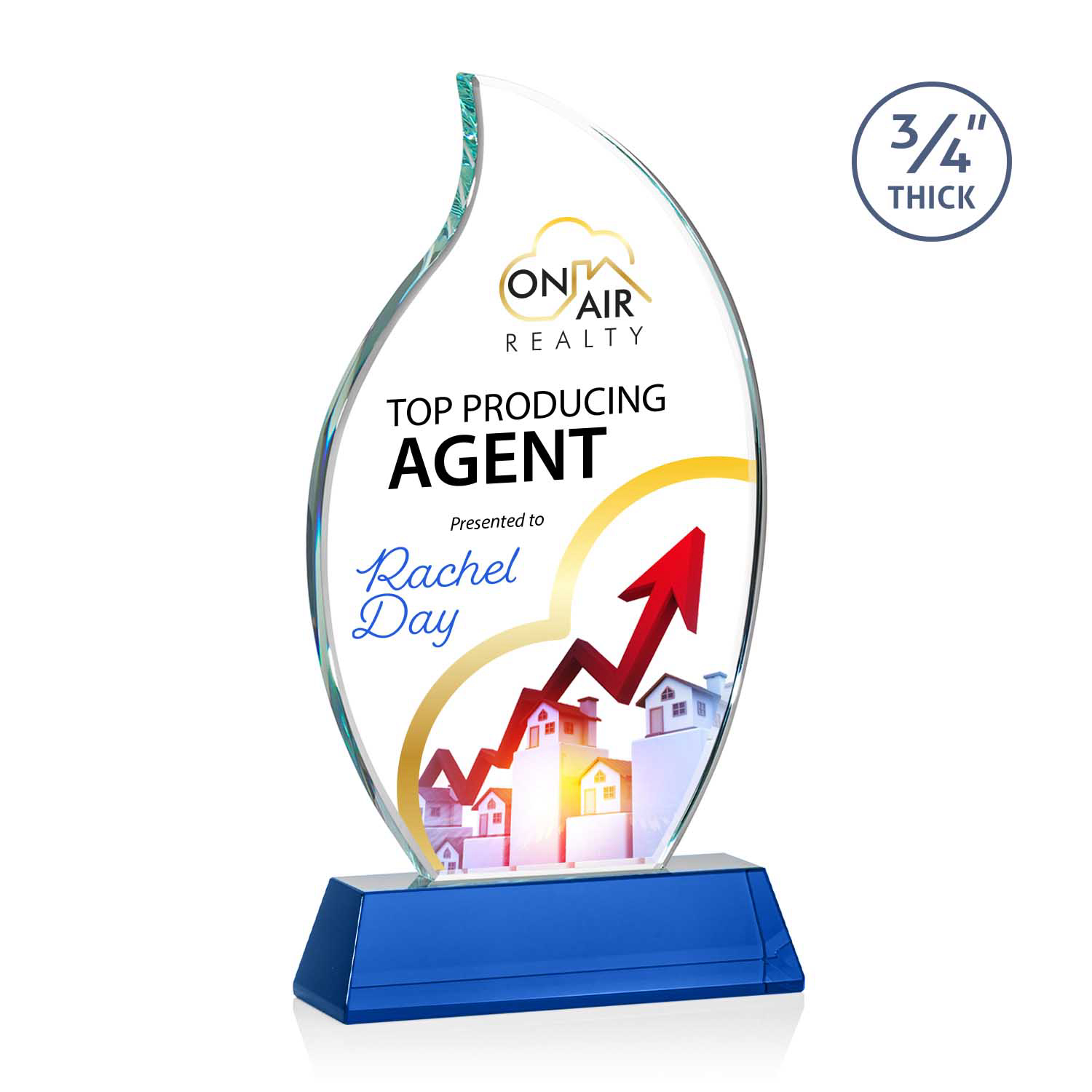 Croydon VividPrint™ Award on Newhaven Base - Blue