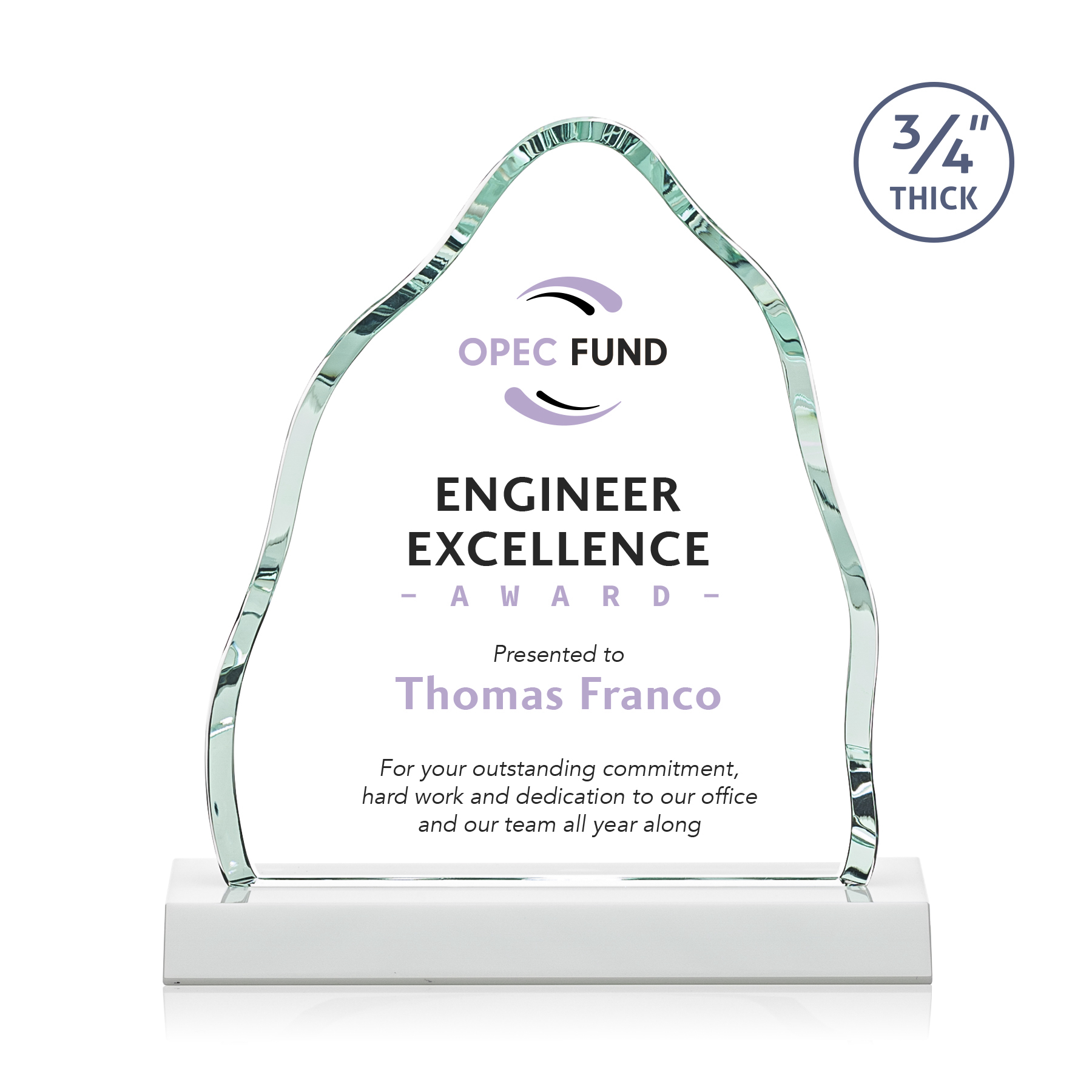 Dunwich VividPrint™ Award - White