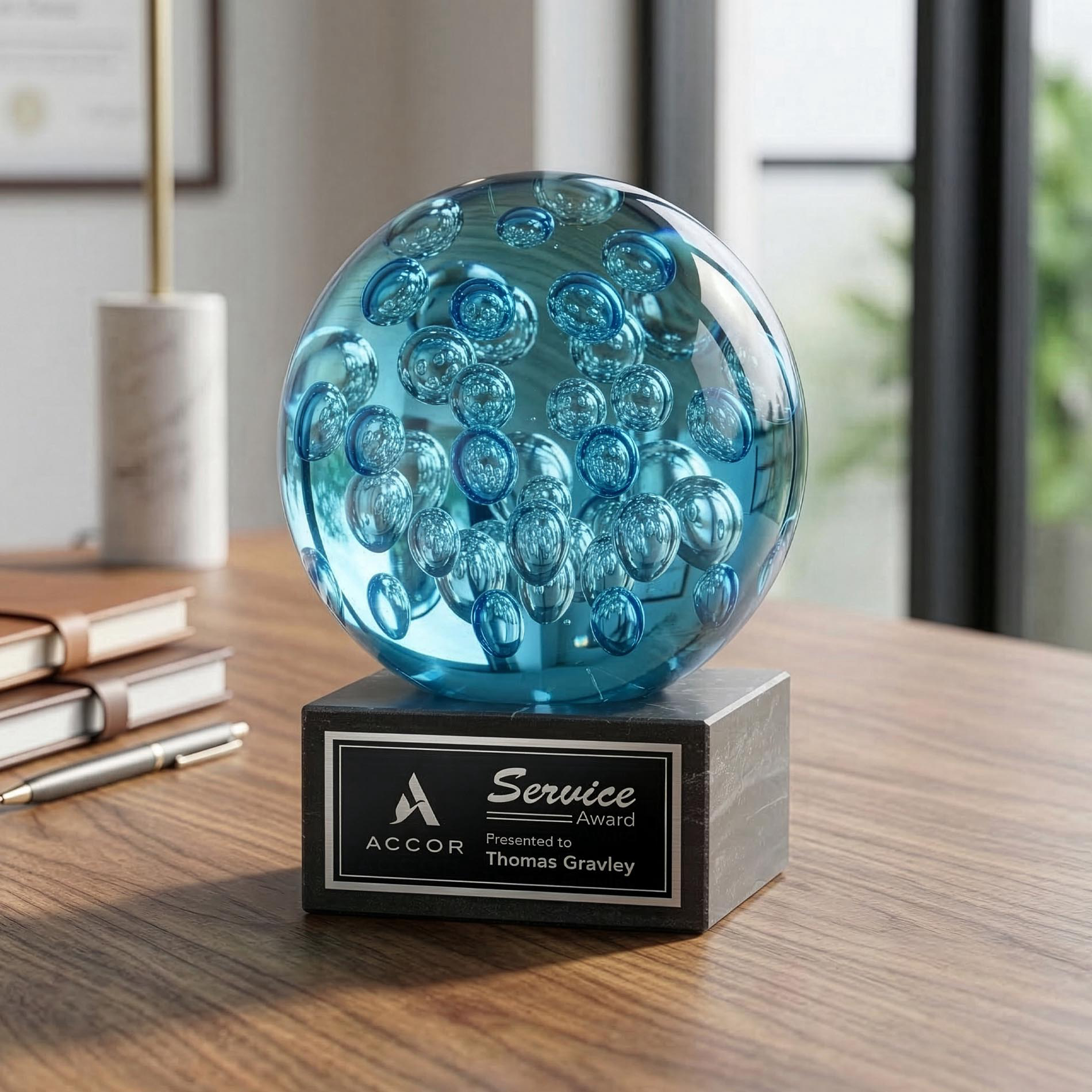 Addison Award on Square Marble Base