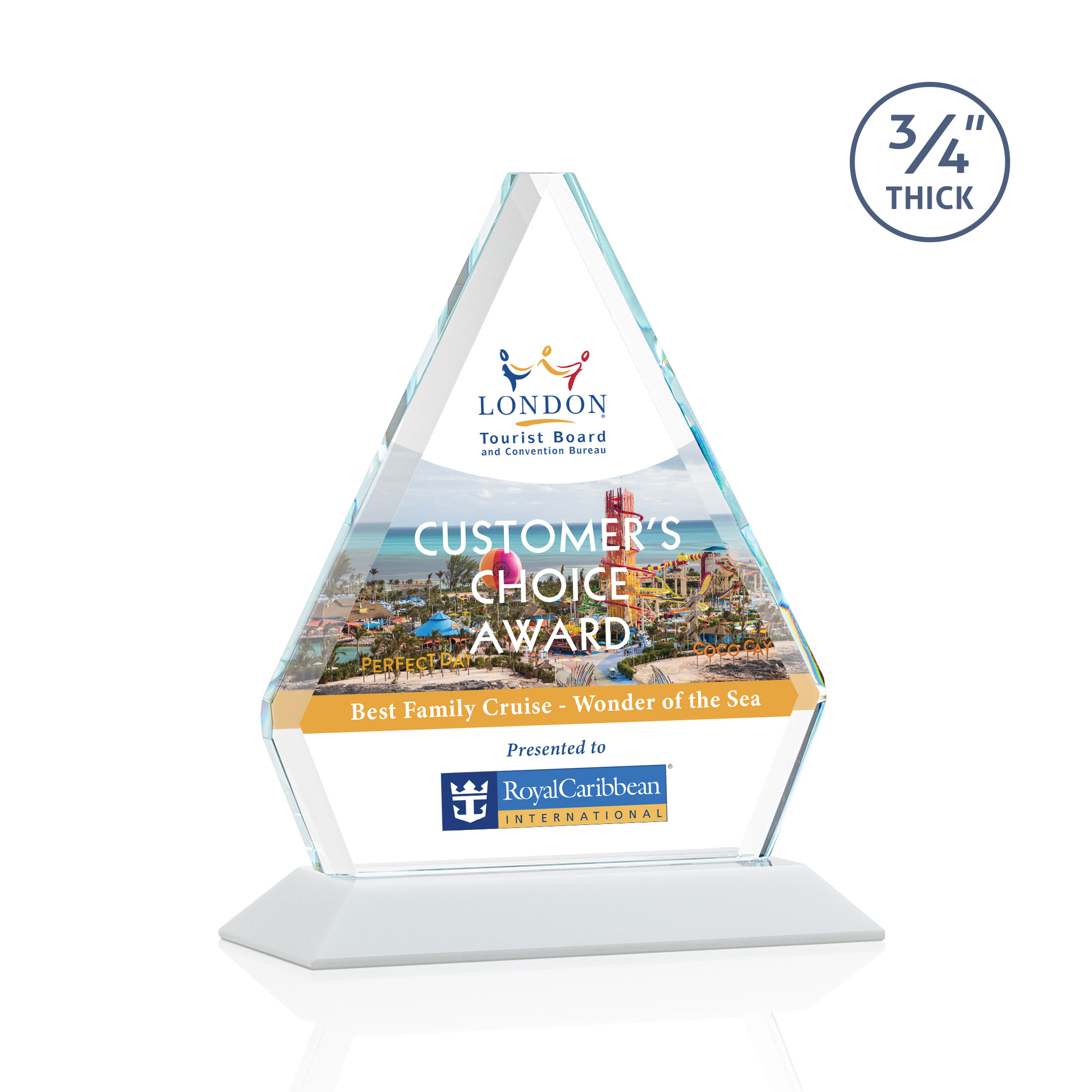 Fyreside VividPrint™ Award - White