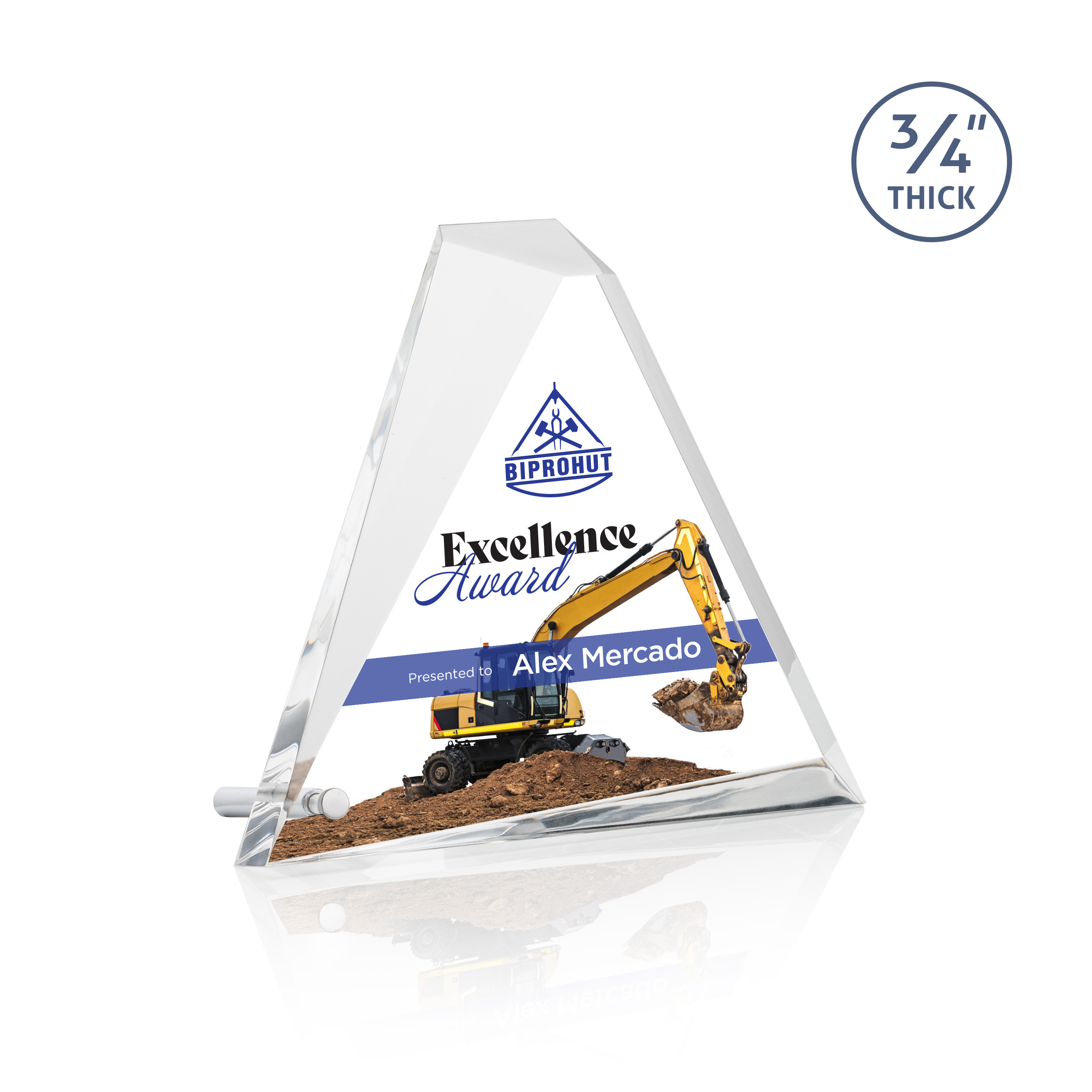 Mosaic Triangle VividPrint™ Award - Silver